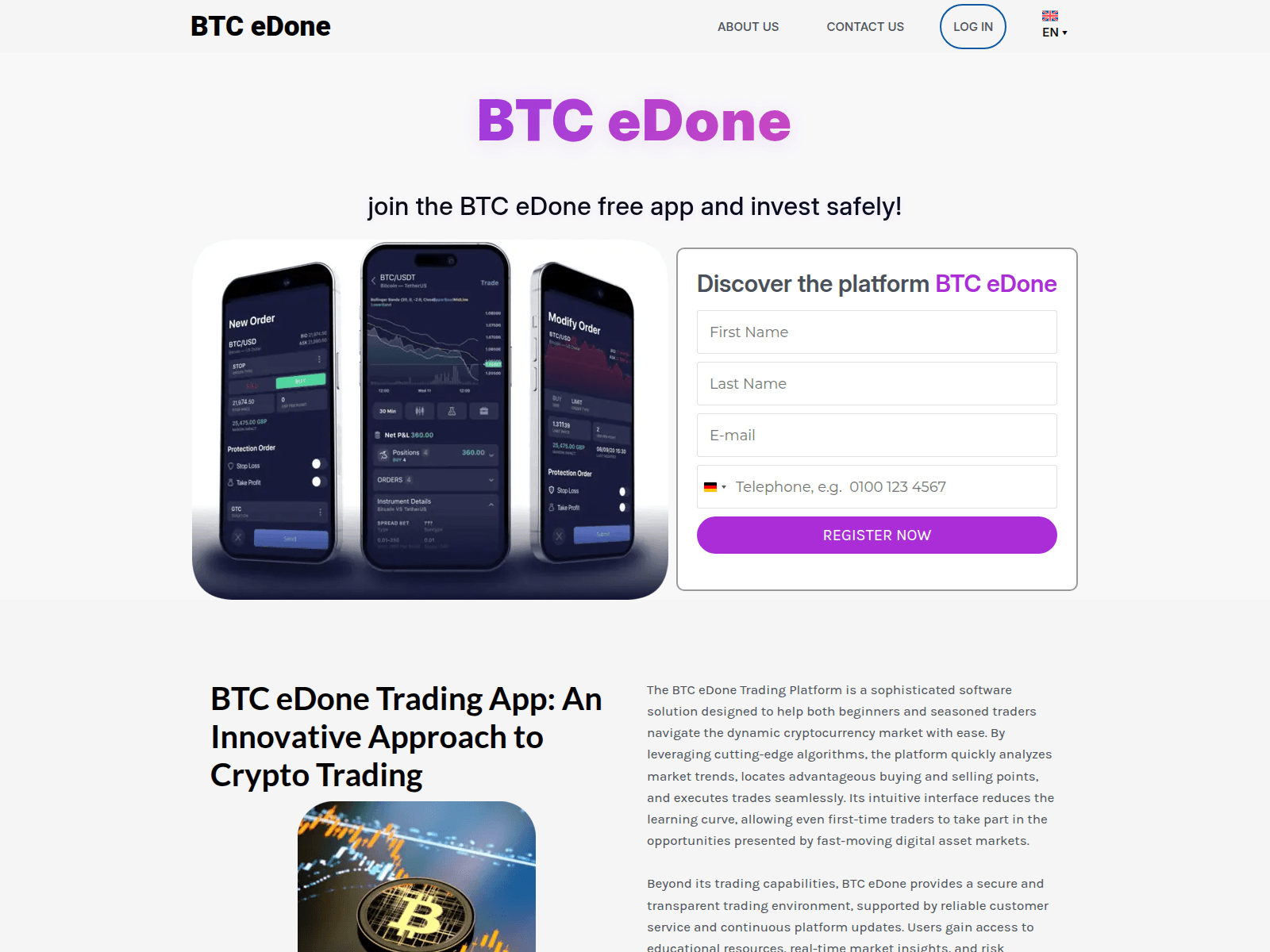 Screenshot of btc-edone.com