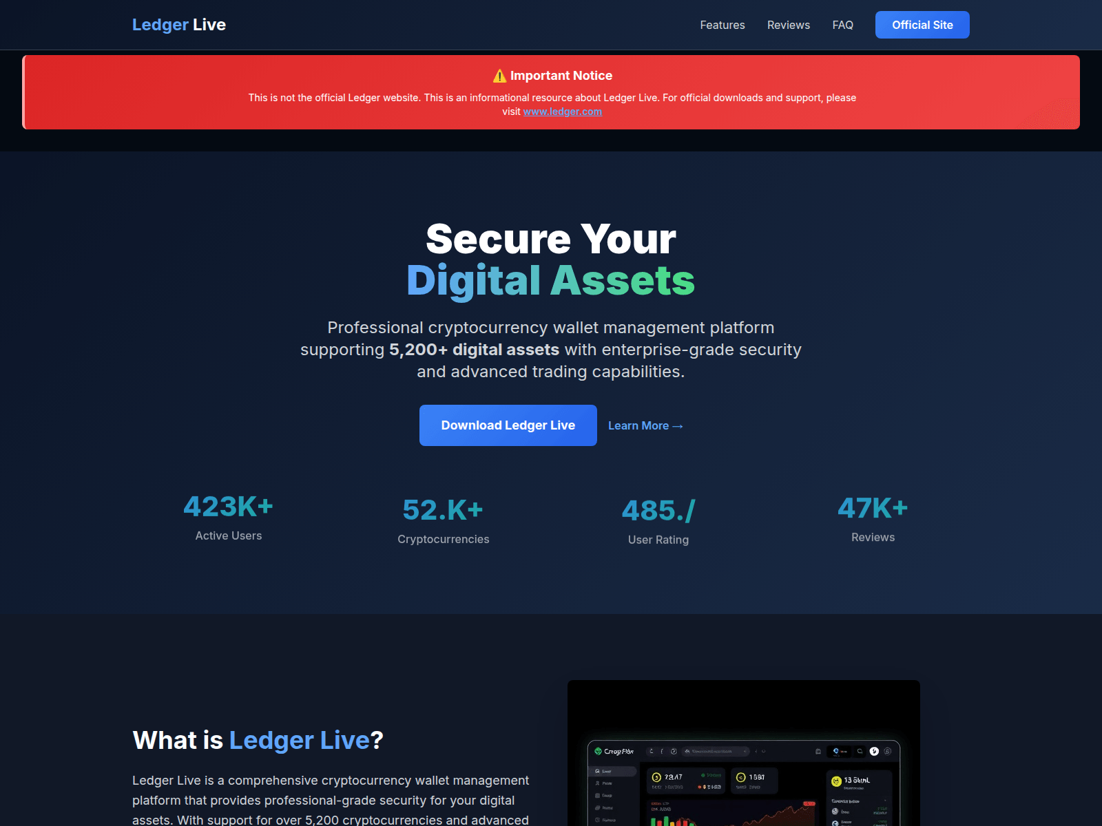 Screenshot of v4-ledger.live
