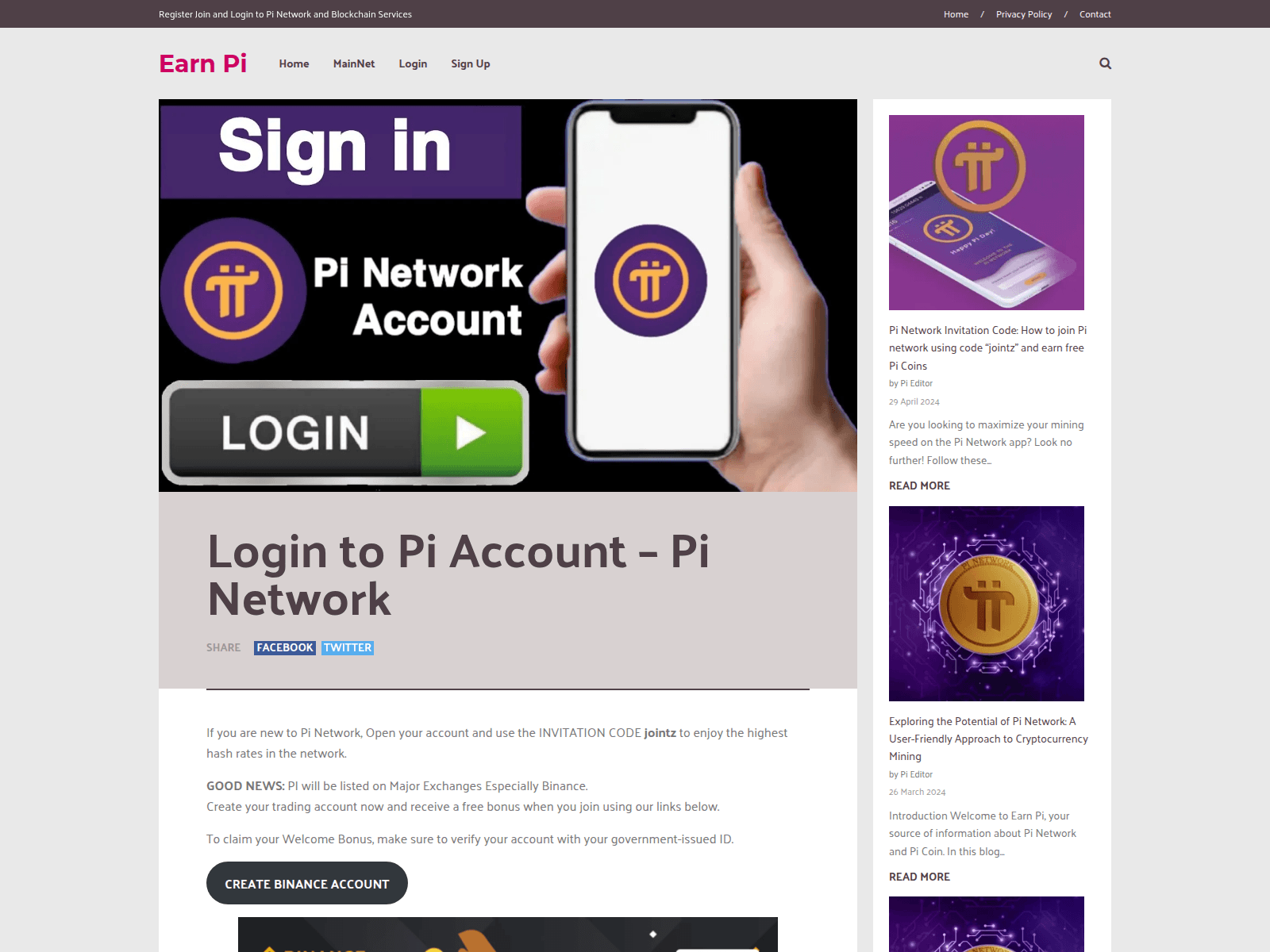 Forensic screenshot of earnpi.com
