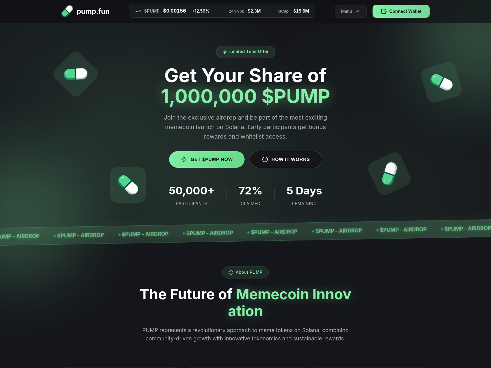 Screenshot of fund-pump.fun