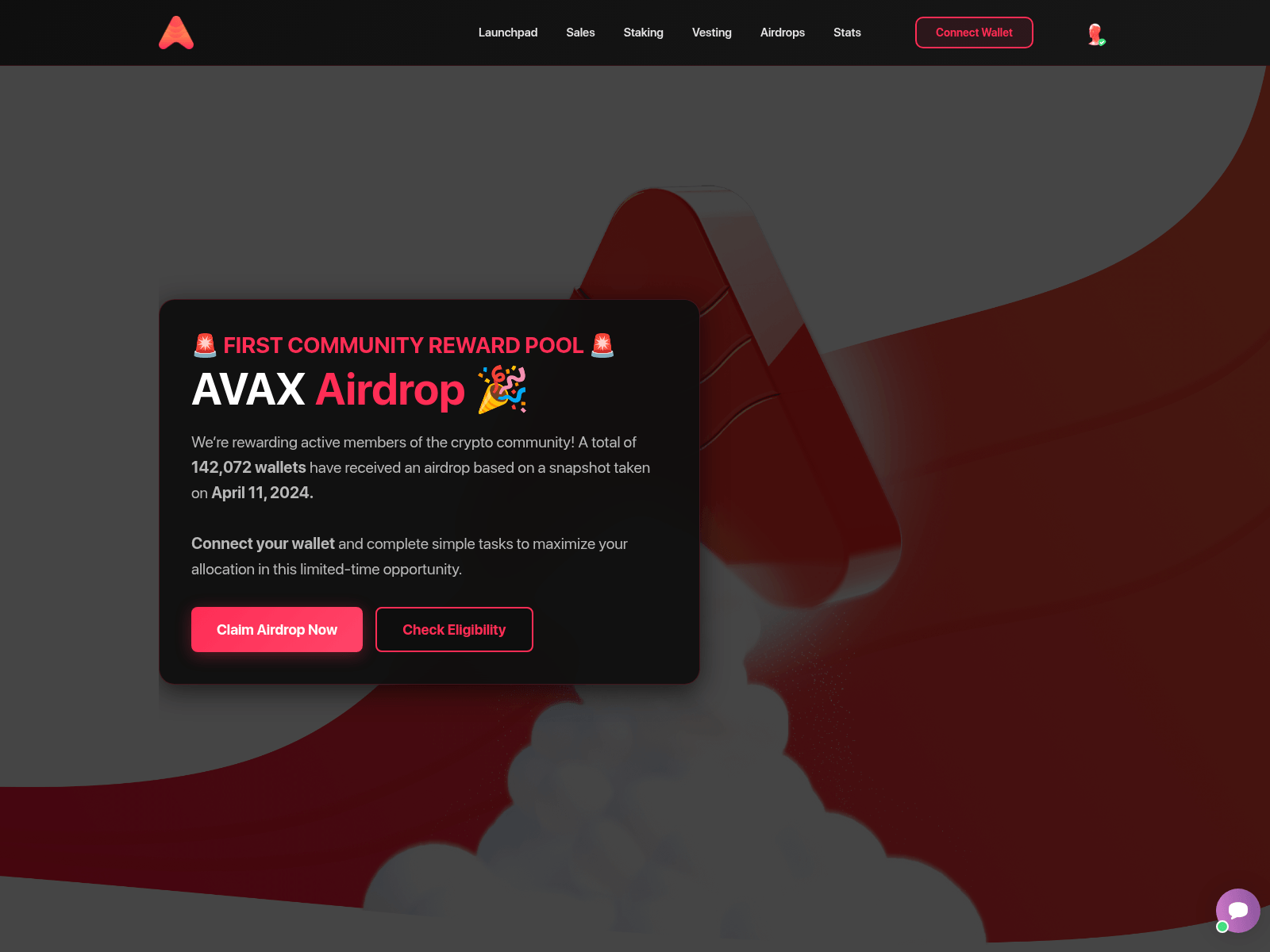 Screenshot of avaxprize.com