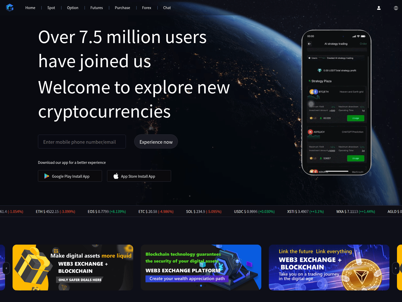 Screenshot of gamxcoin.com