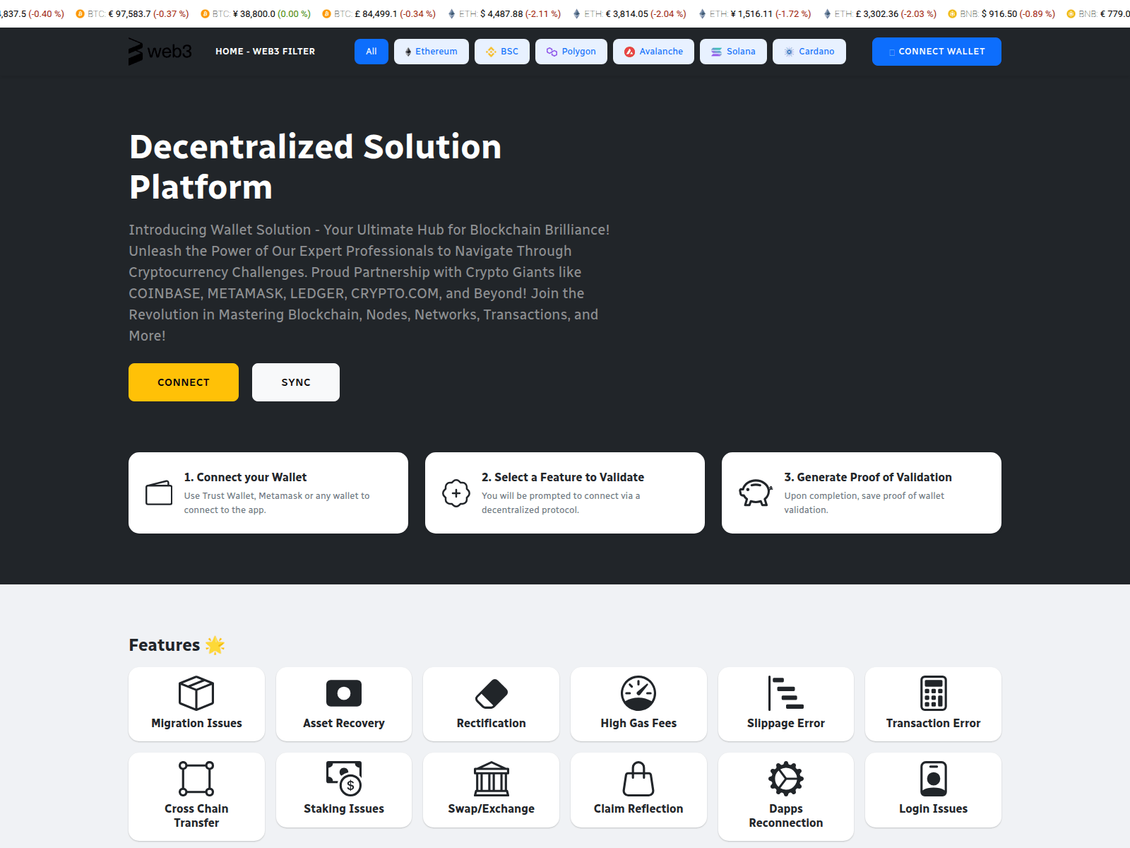 Screenshot of web3filter.info