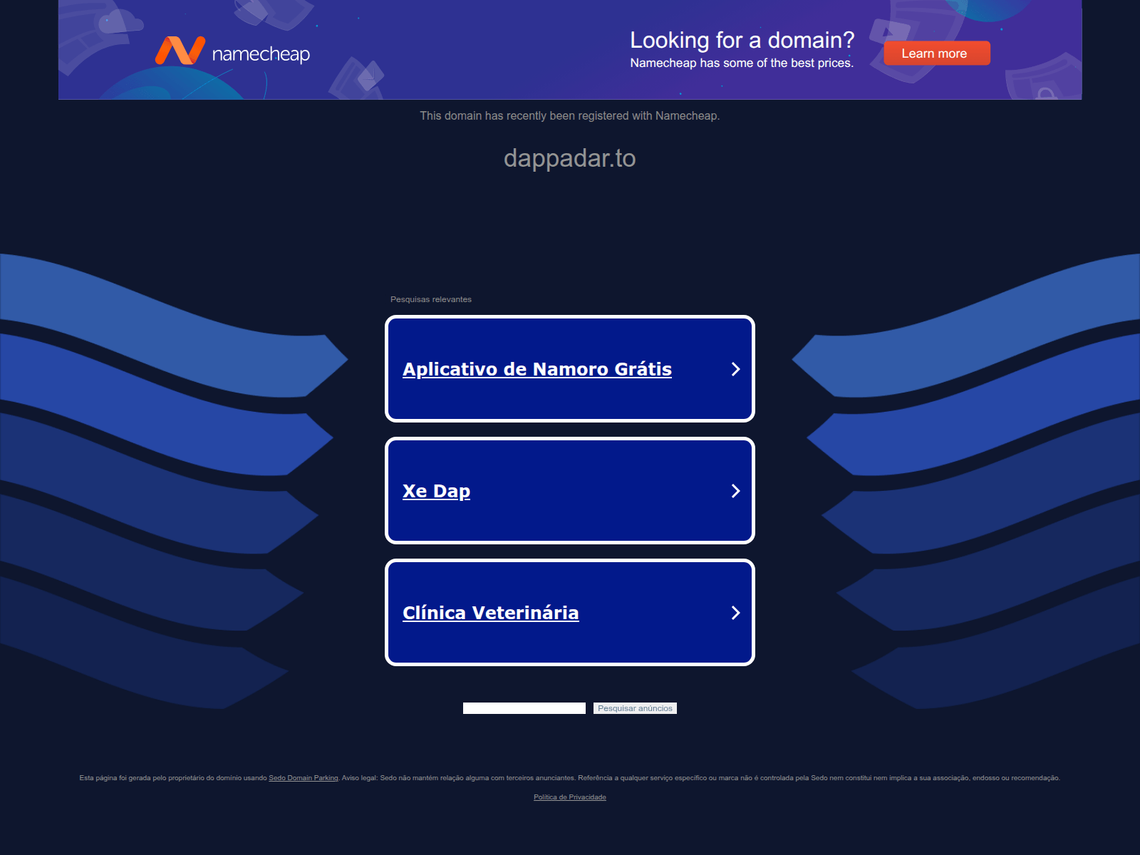 Screenshot of dappadar.to