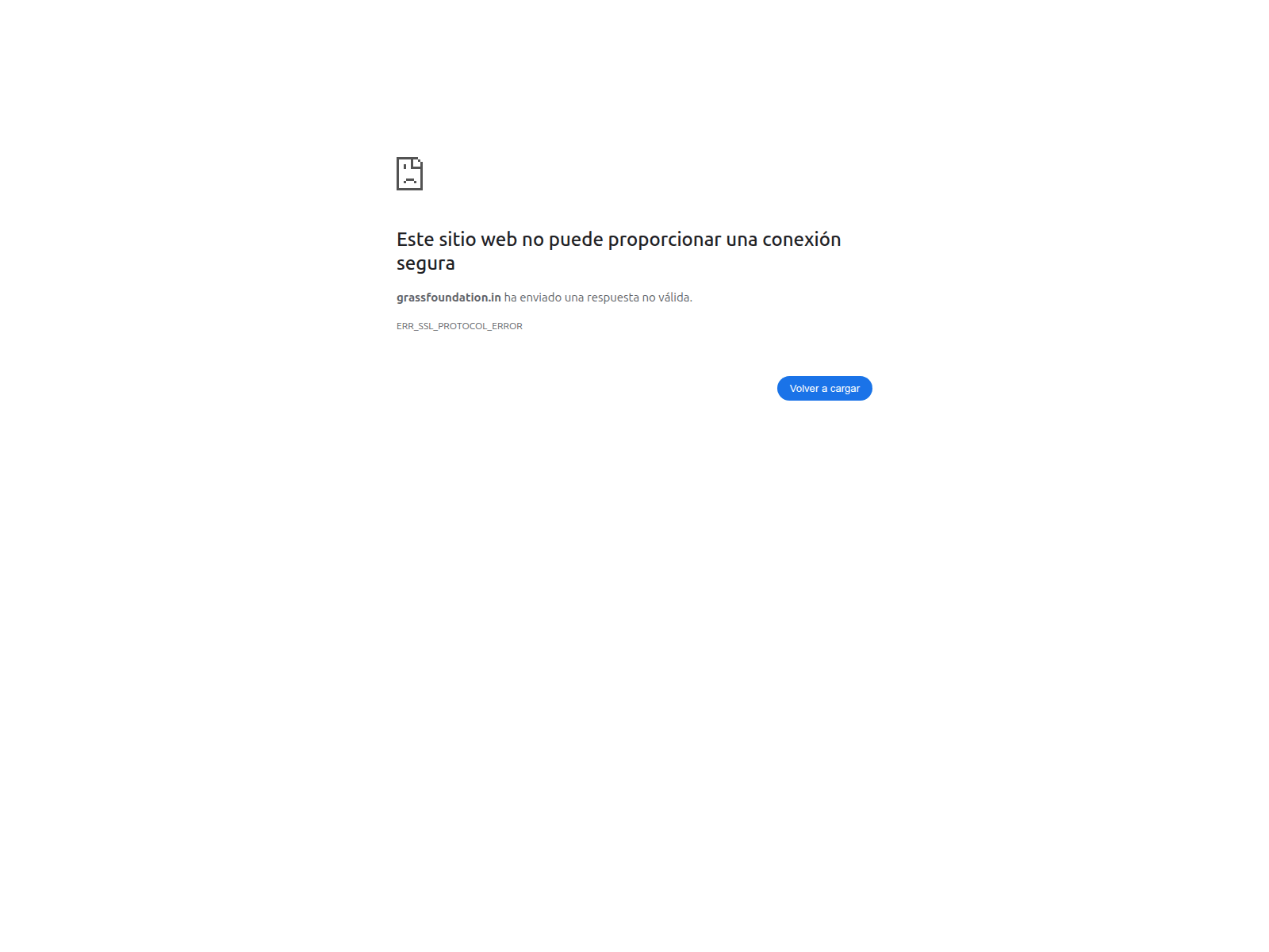 Screenshot of grassfoundation.in