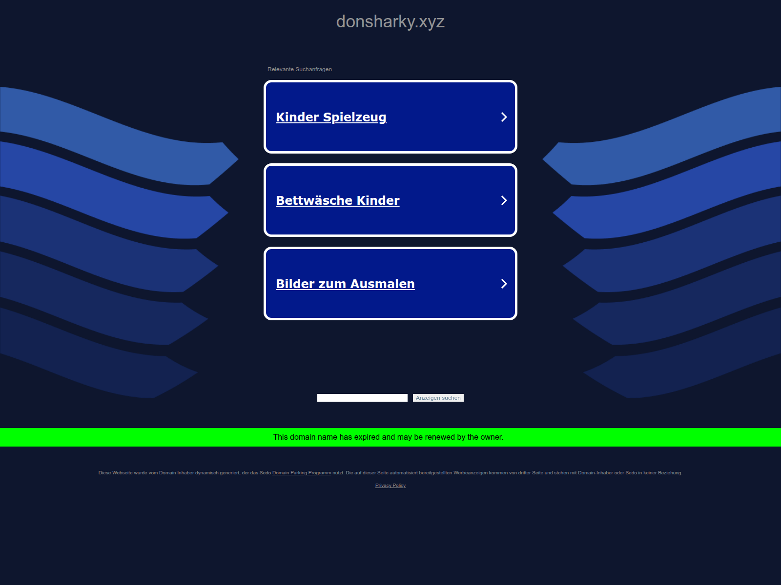 Screenshot of donsharky.xyz