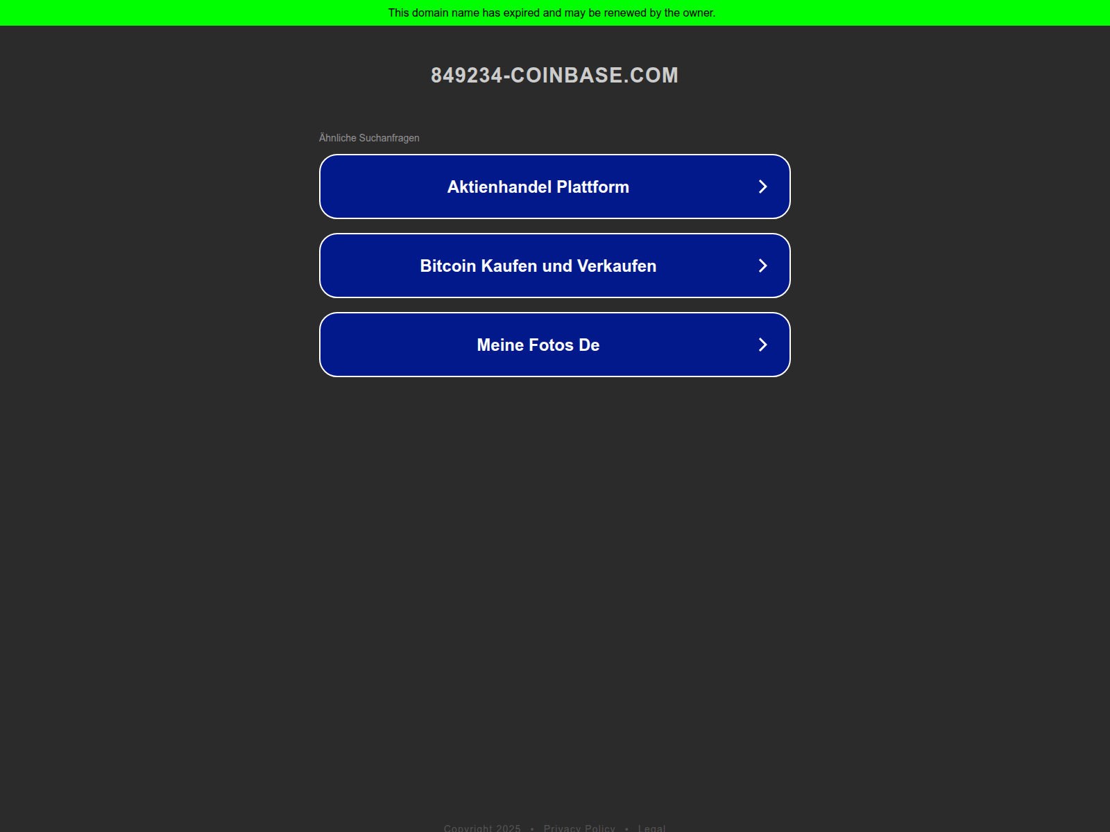 Screenshot of 849234-coinbase.com