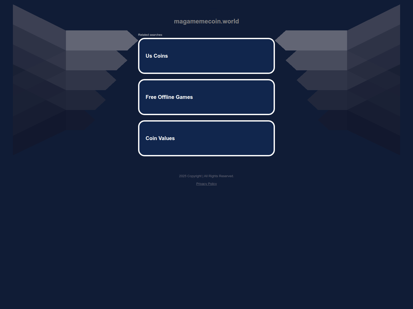 Screenshot of magamemecoin.world