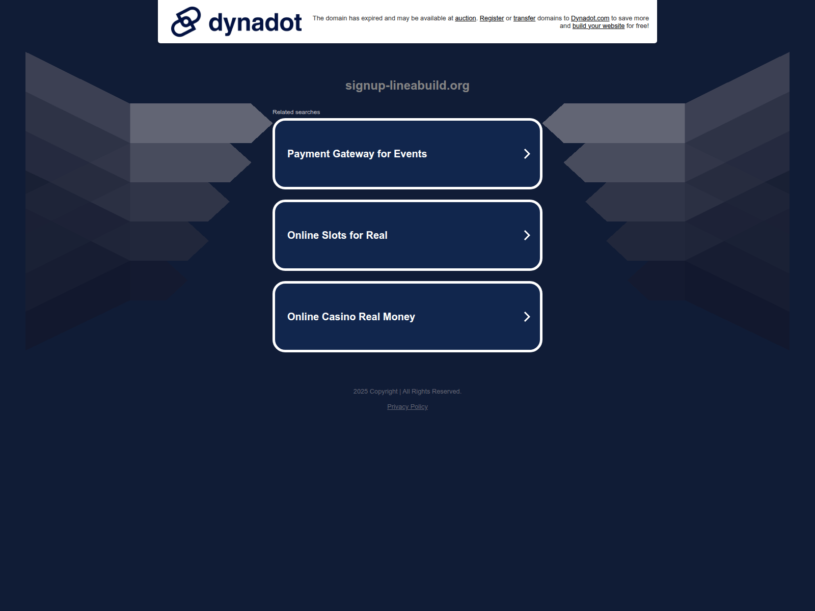 Screenshot of signup-lineabuild.org