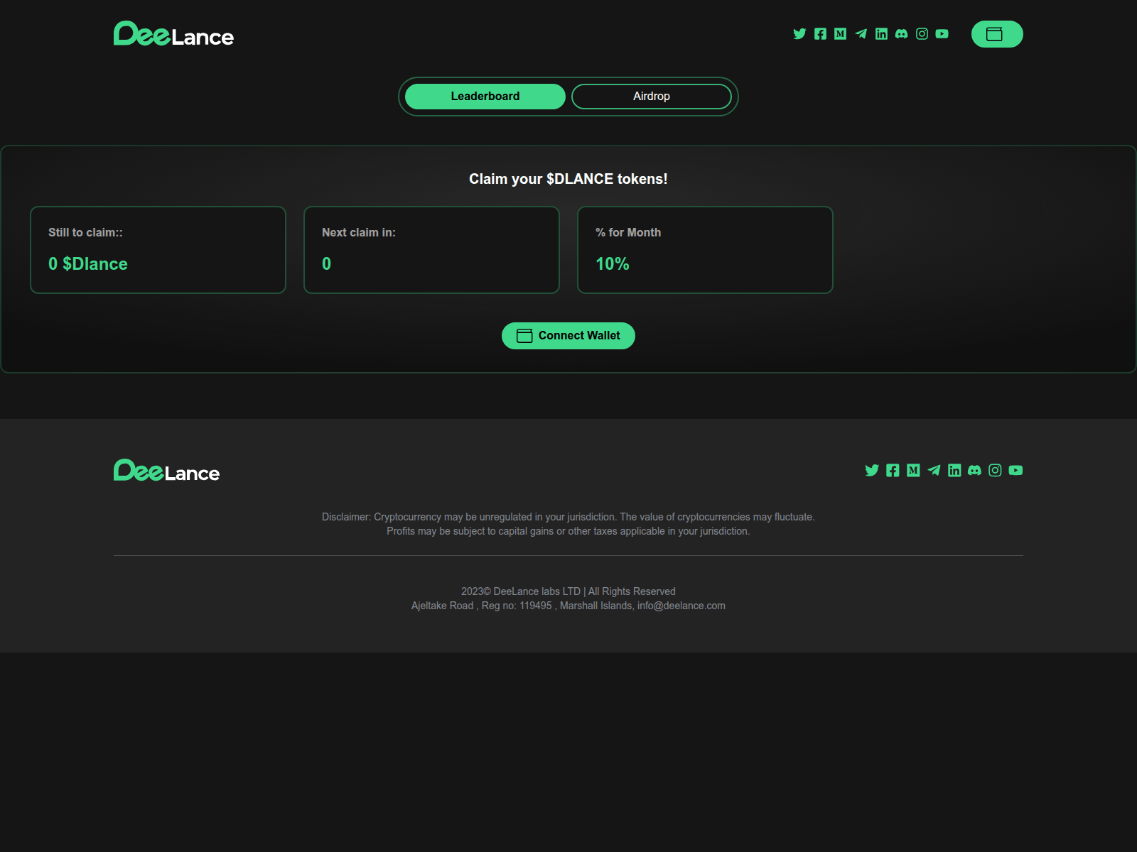 Screenshot of deelance-dex.pages.dev