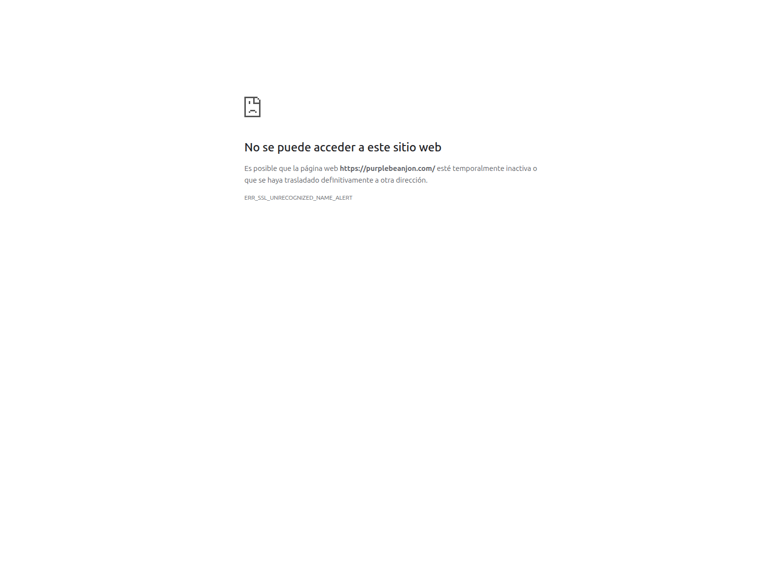 Screenshot of purplebeanjon.com