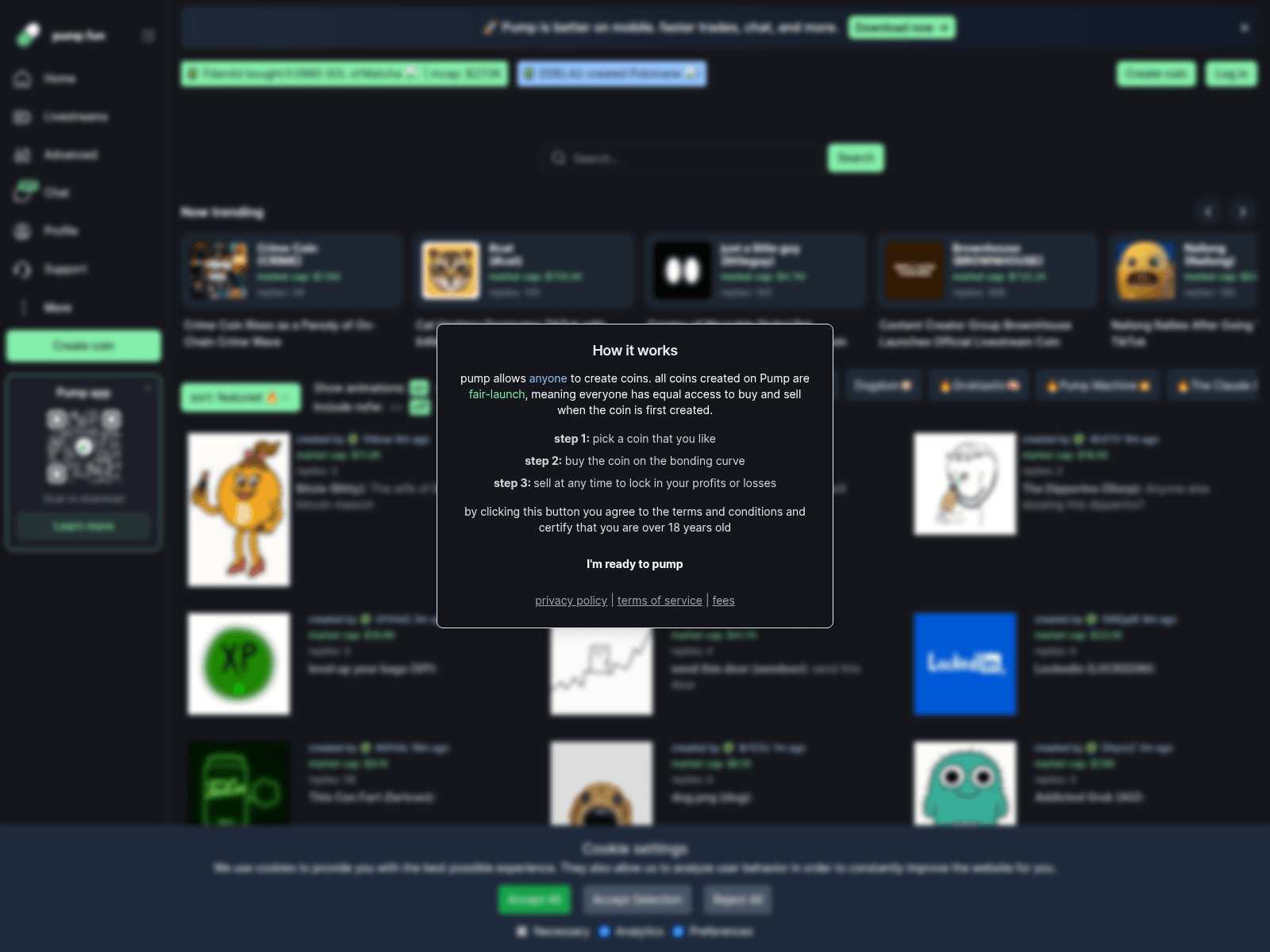Screenshot of perpbean.sol-network.cc