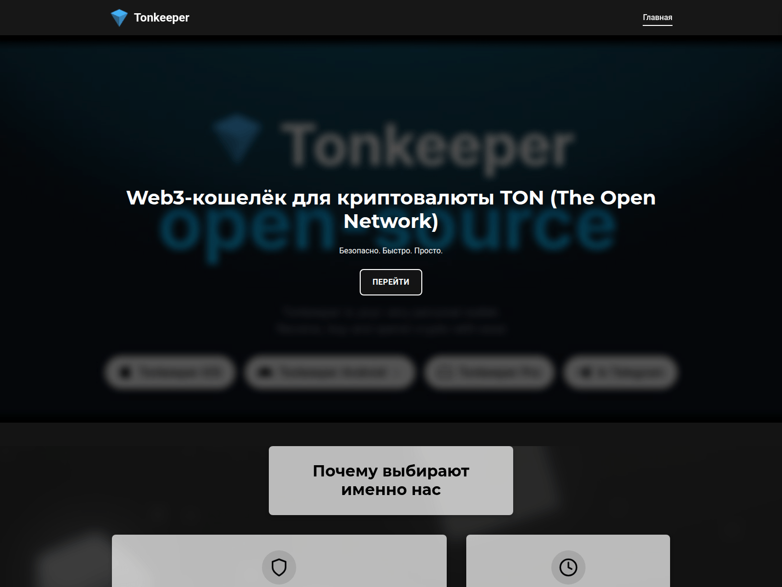 Screenshot of tonkeeperr.com