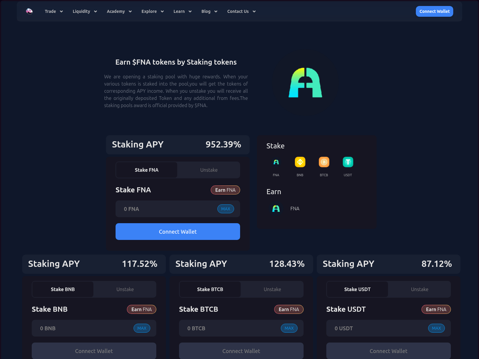 Screenshot of fintech.sushiswap.info