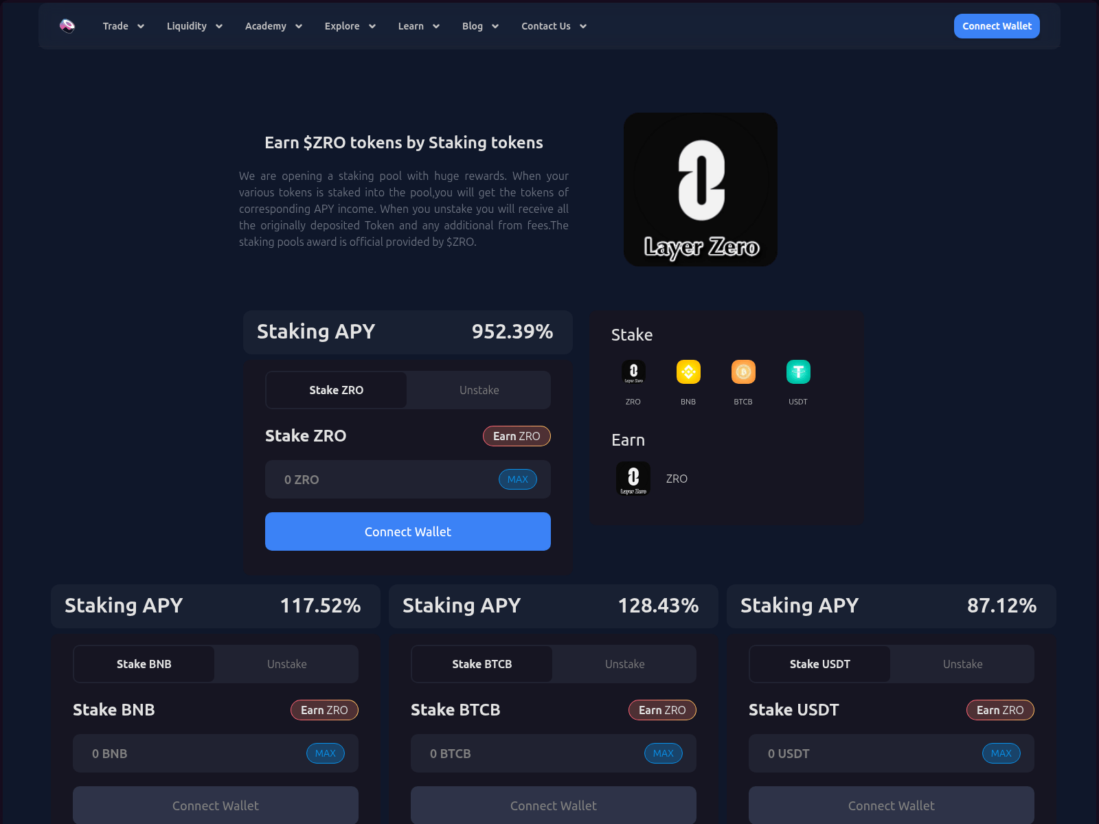 Screenshot of layerzero.sushis.dev