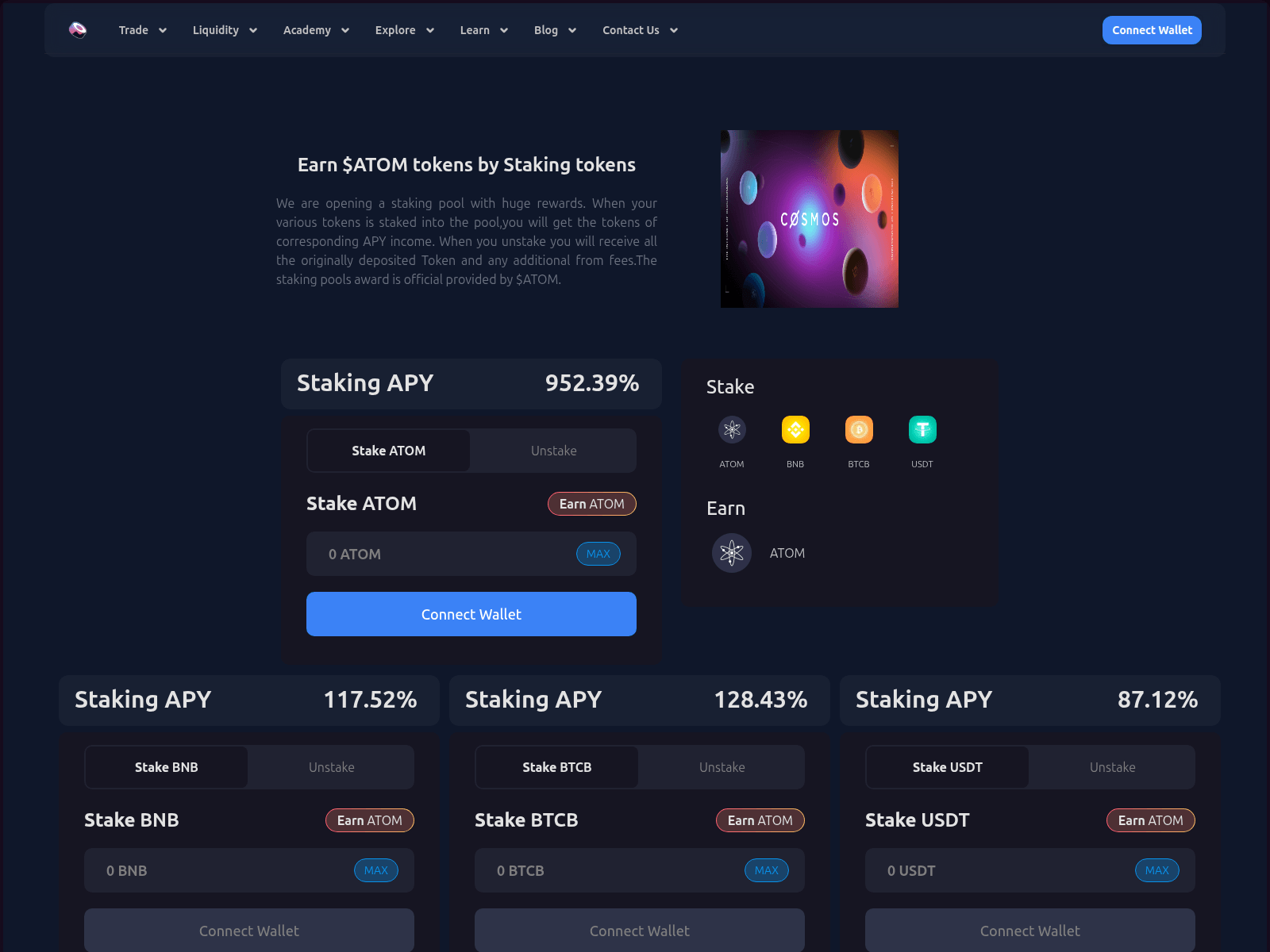 Screenshot of atom.sushi.us.com