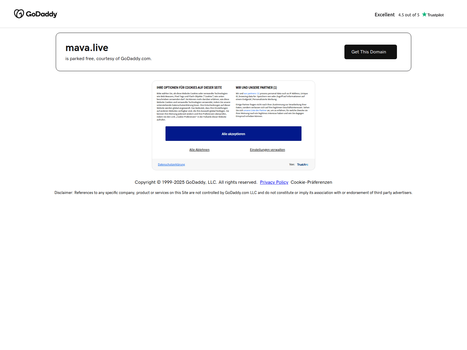 Screenshot of mava.live