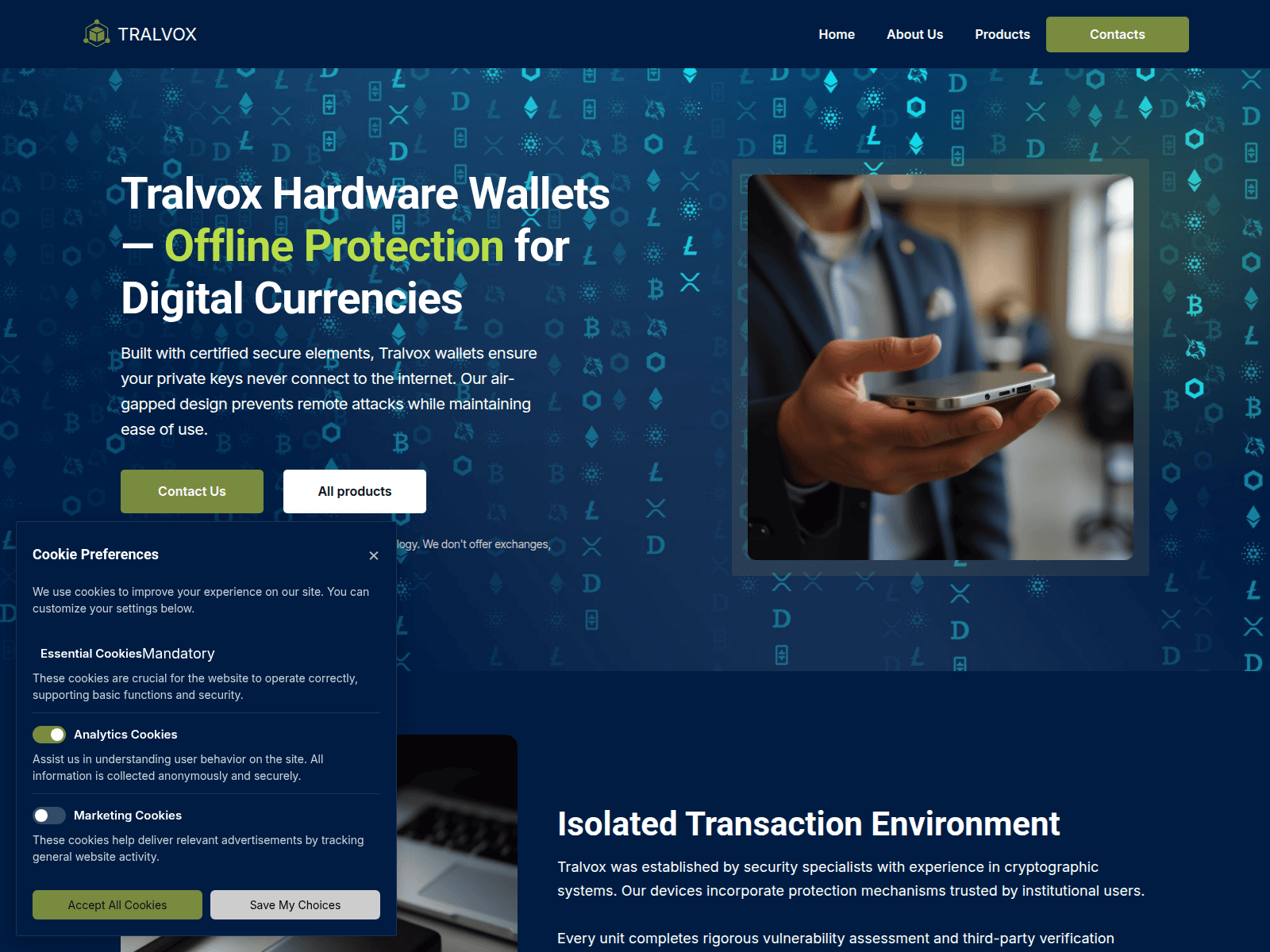 Screenshot of tralvox.com