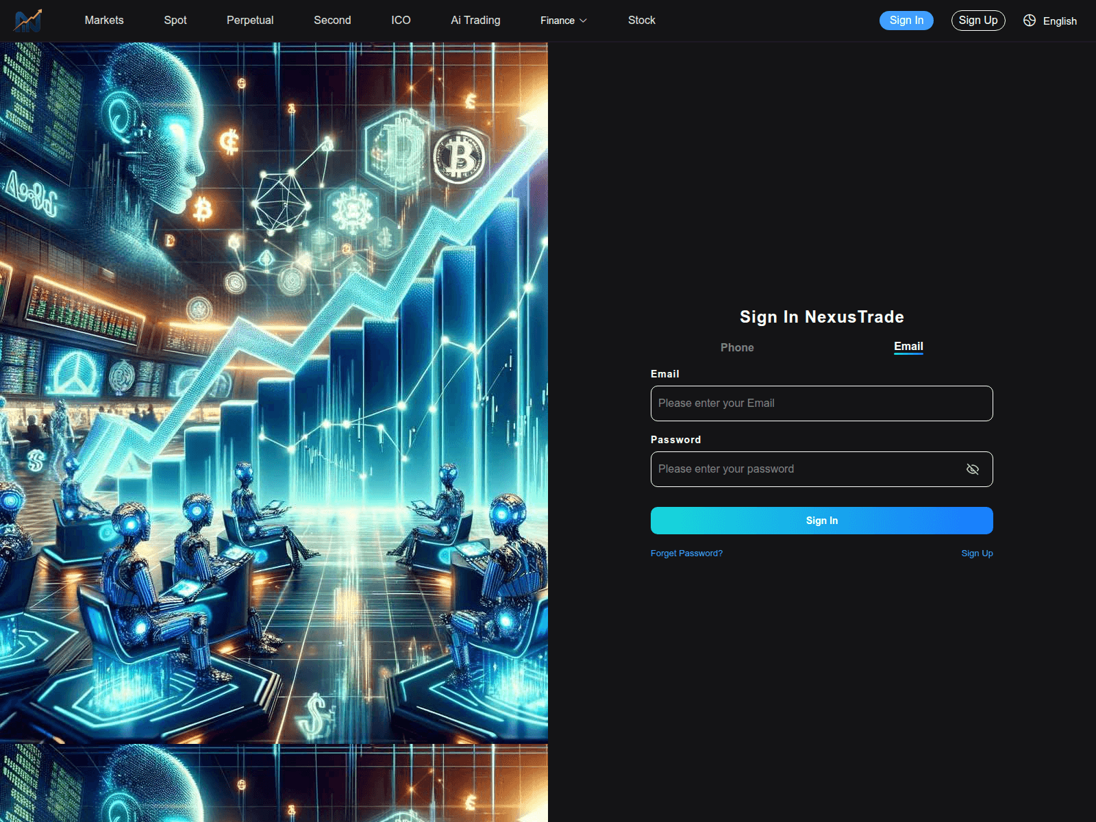 Screenshot of trade.prosperaio.com