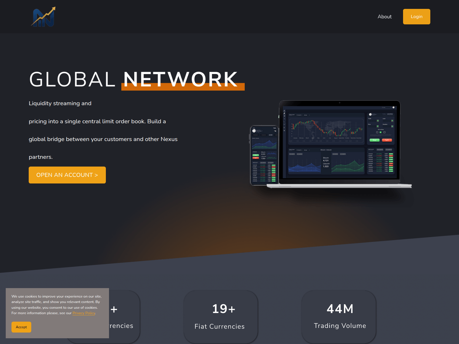 Screenshot of nexustops.com