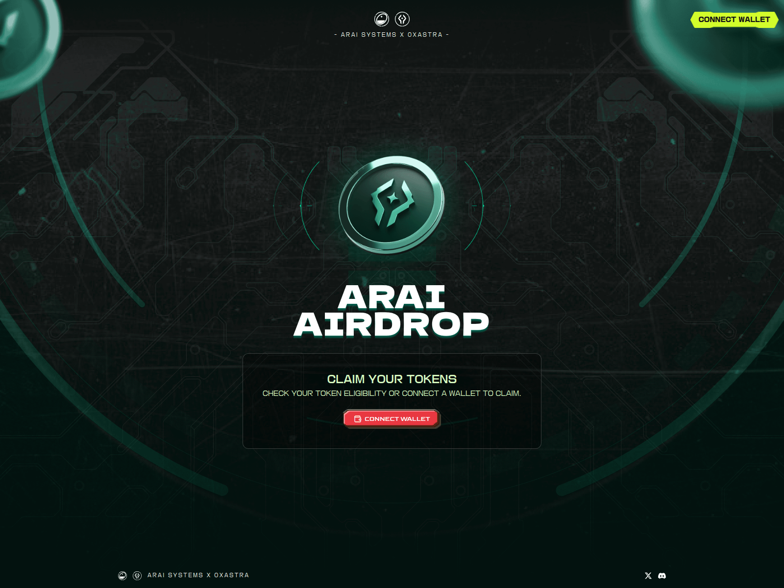 Screenshot of airdrop-arai.app