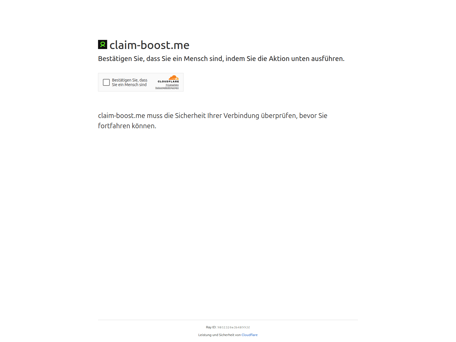 Screenshot of claim-boost.me