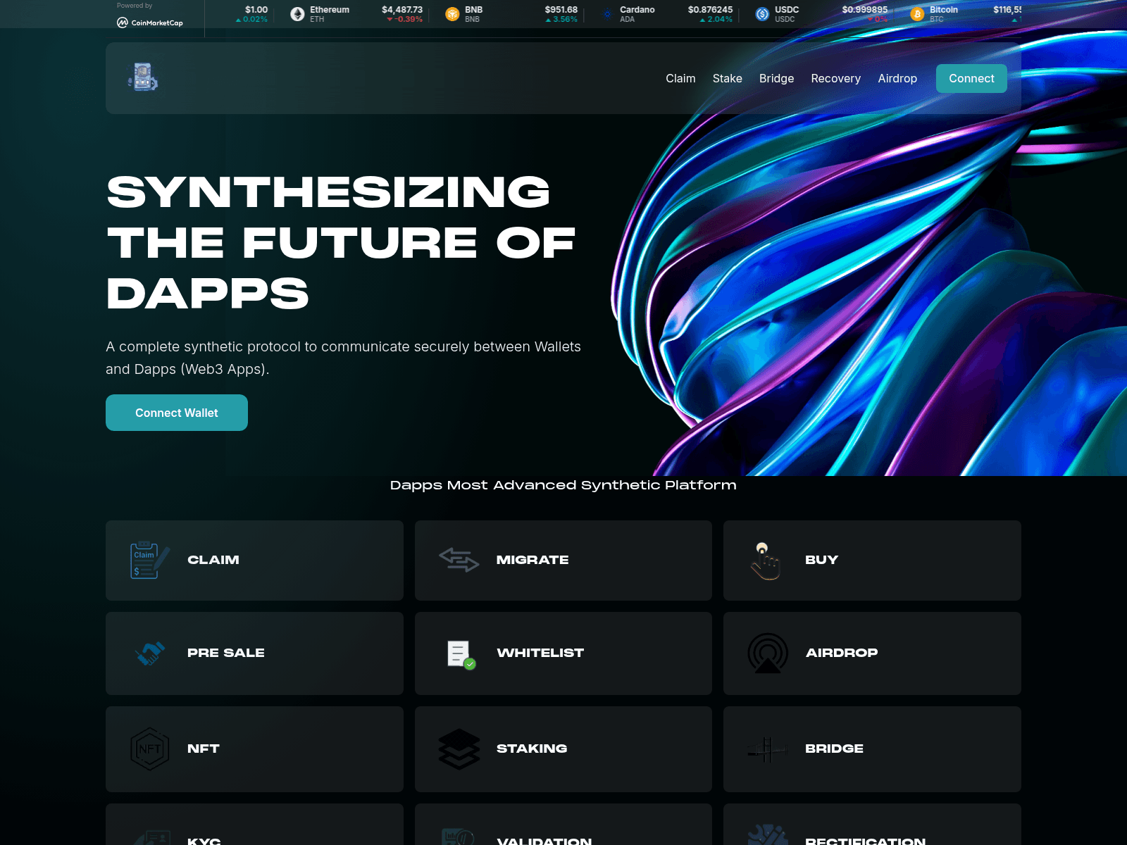 Screenshot of syntheticdapps.site