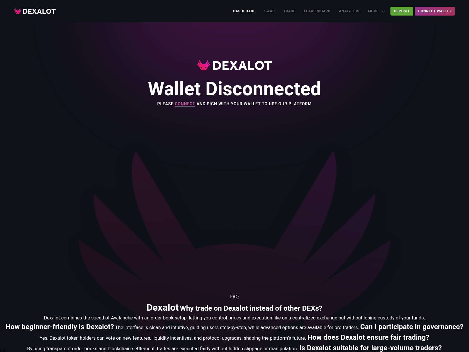 Screenshot of dexalotu.org