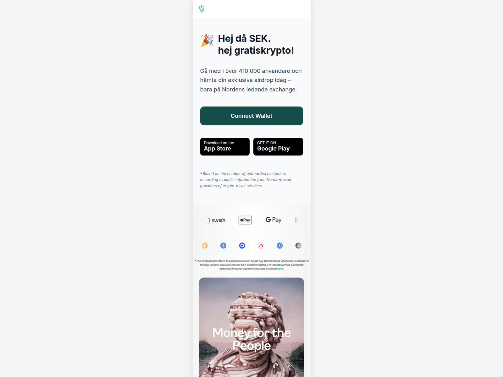 Screenshot of safelloairdrop.com