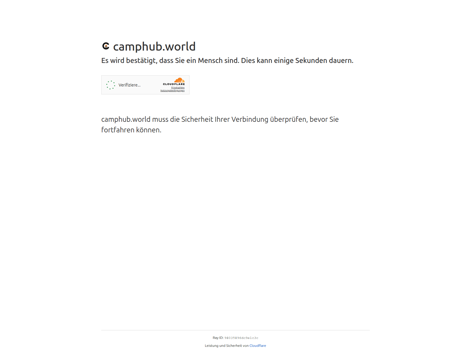 Screenshot of camphub.world