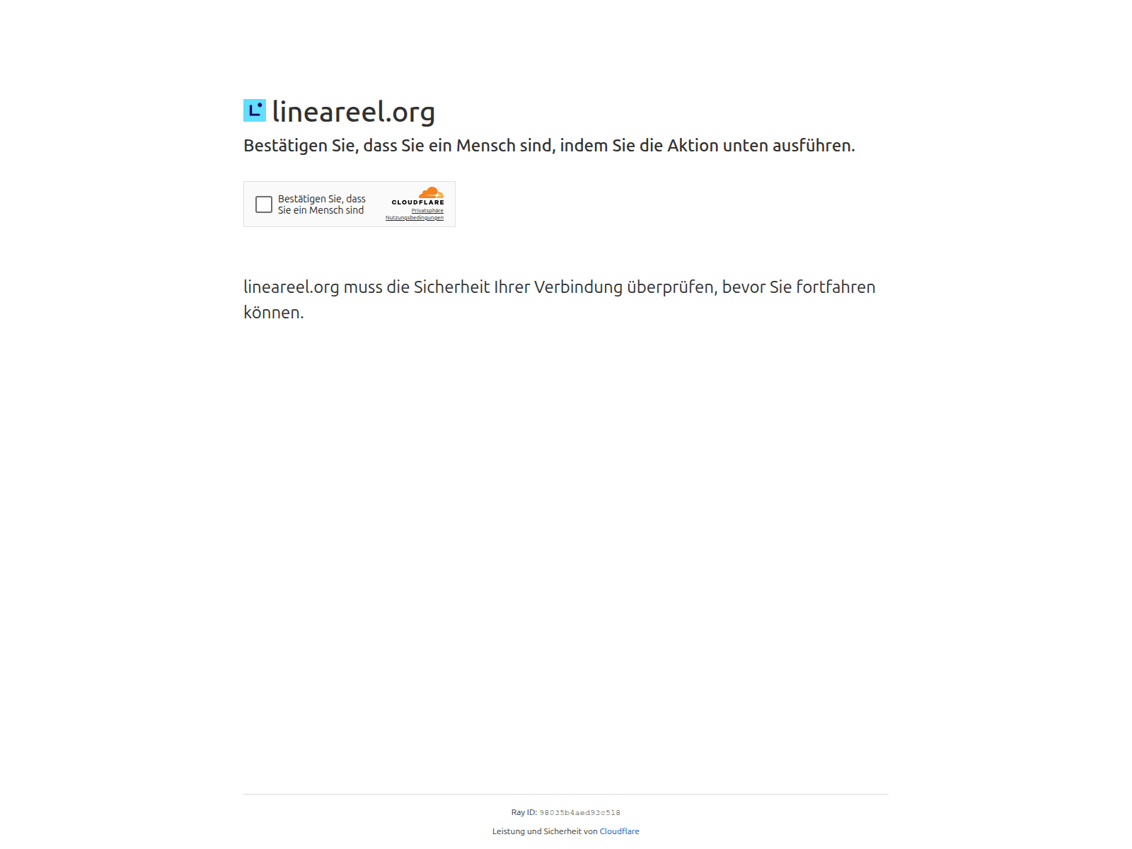 Screenshot of lineareel.org