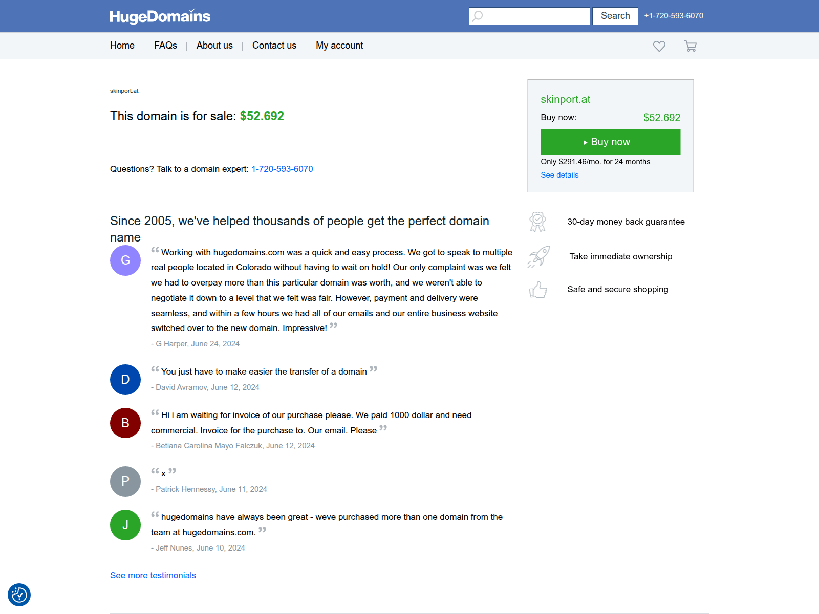 Screenshot of skinport.at
