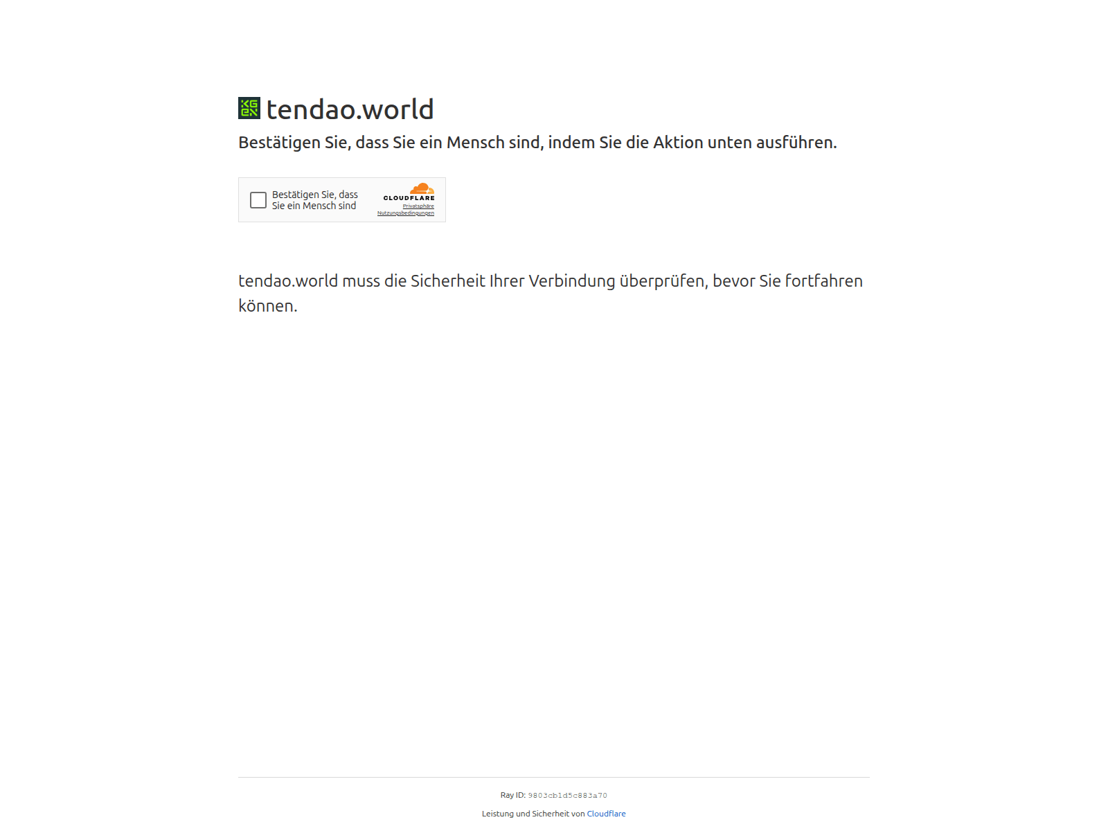 Screenshot of tendao.world