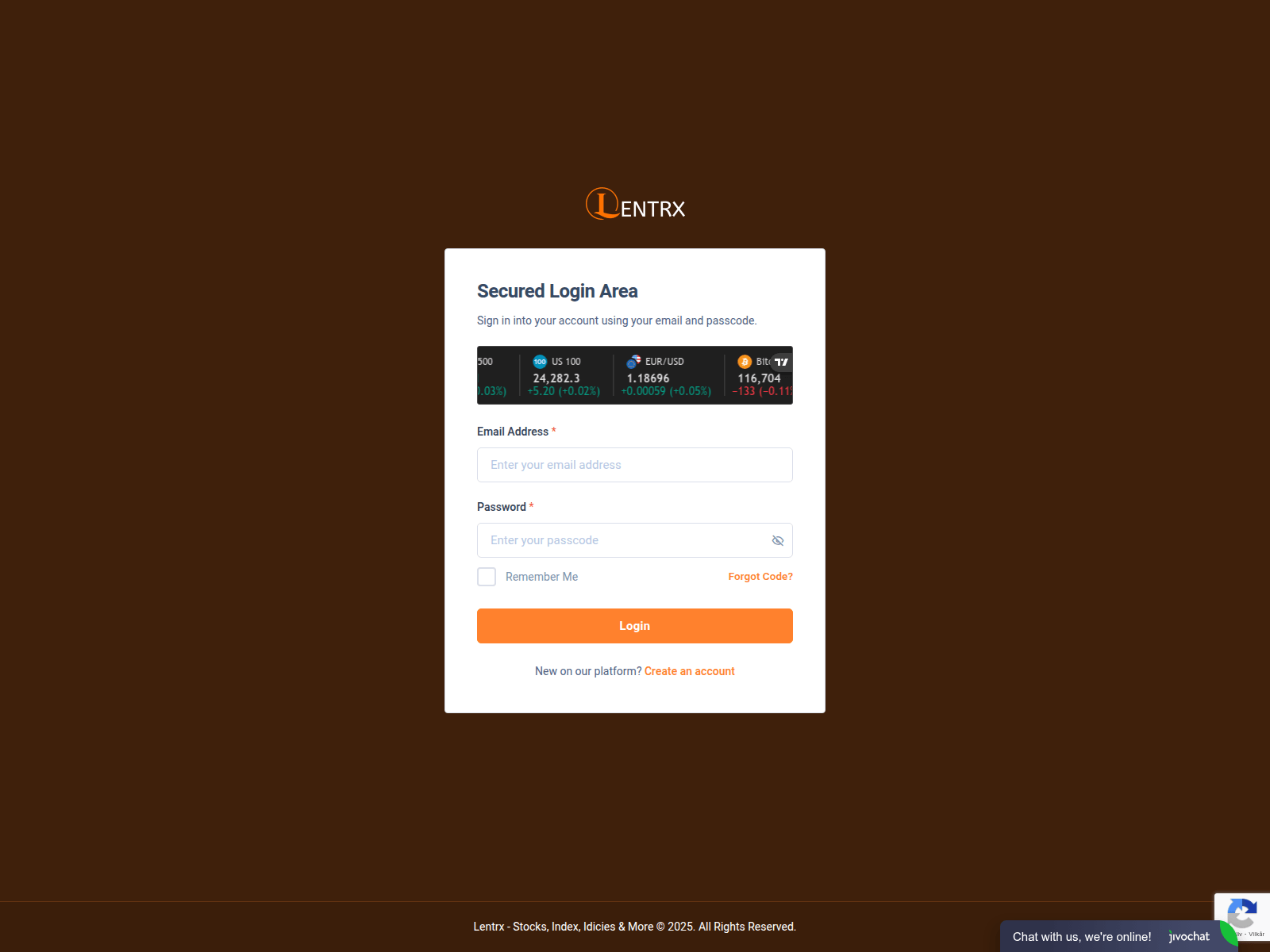 Screenshot of app.lentrx.com