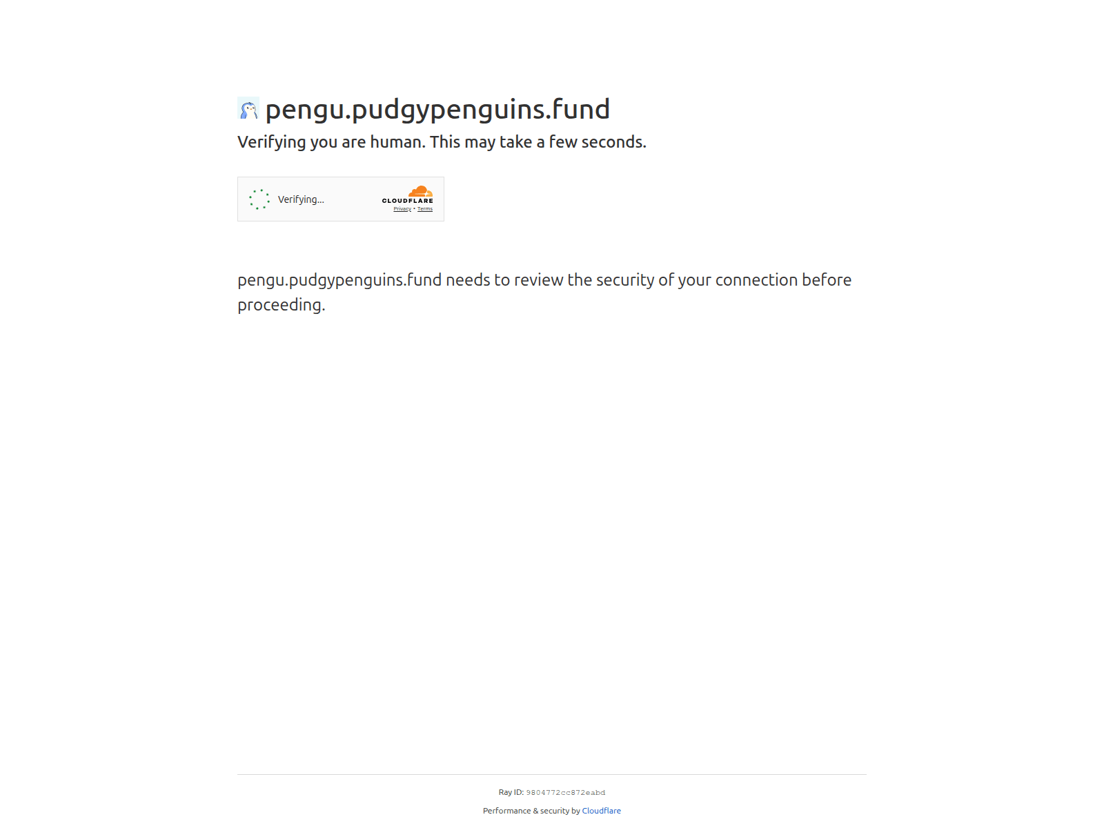 Screenshot of pengu.pudgypenguins.fund