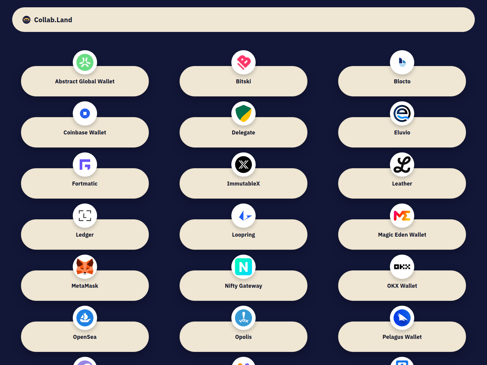 Screenshot of connect-collabland.space