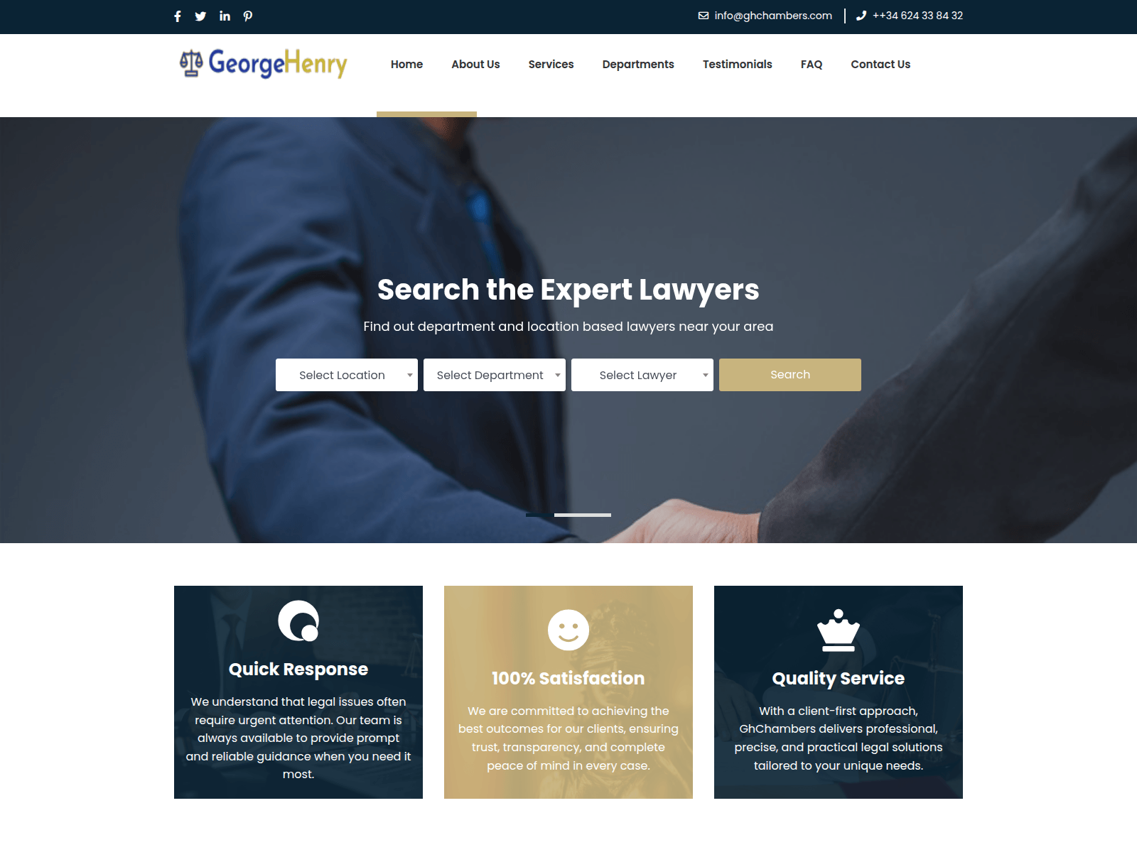 Screenshot of ghchambers.com