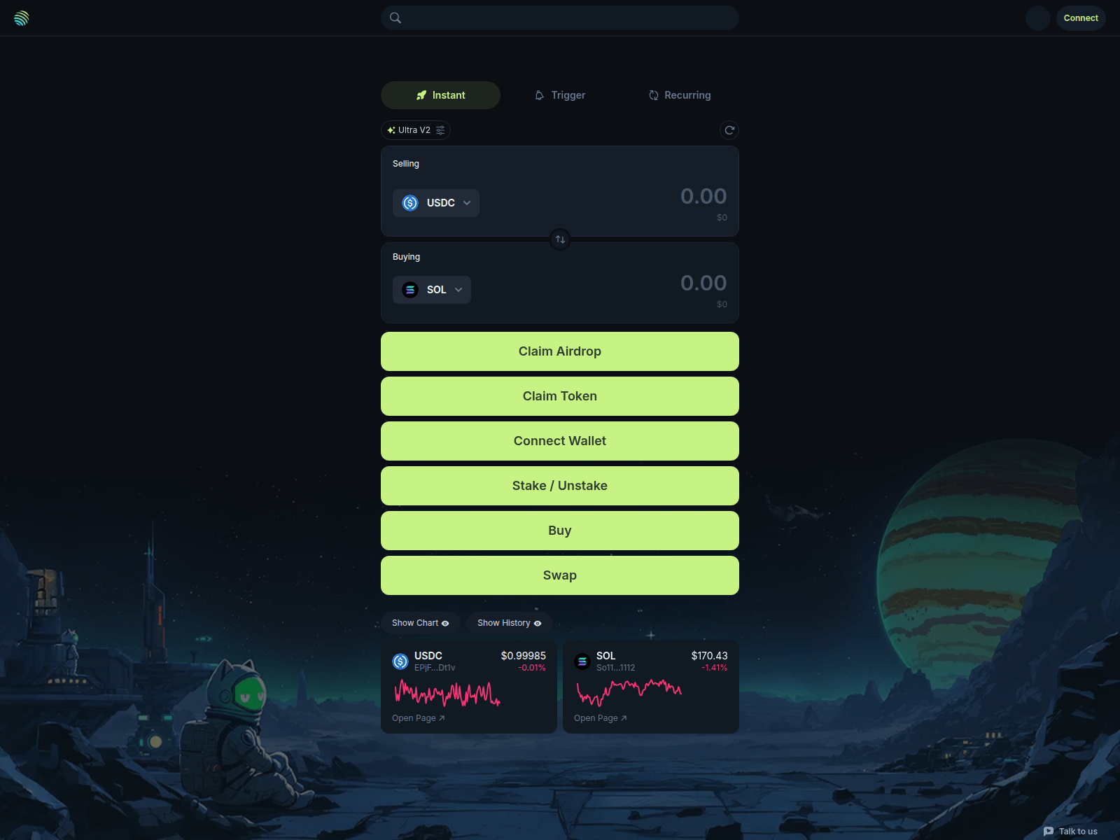 Screenshot of jupi-ag.com
