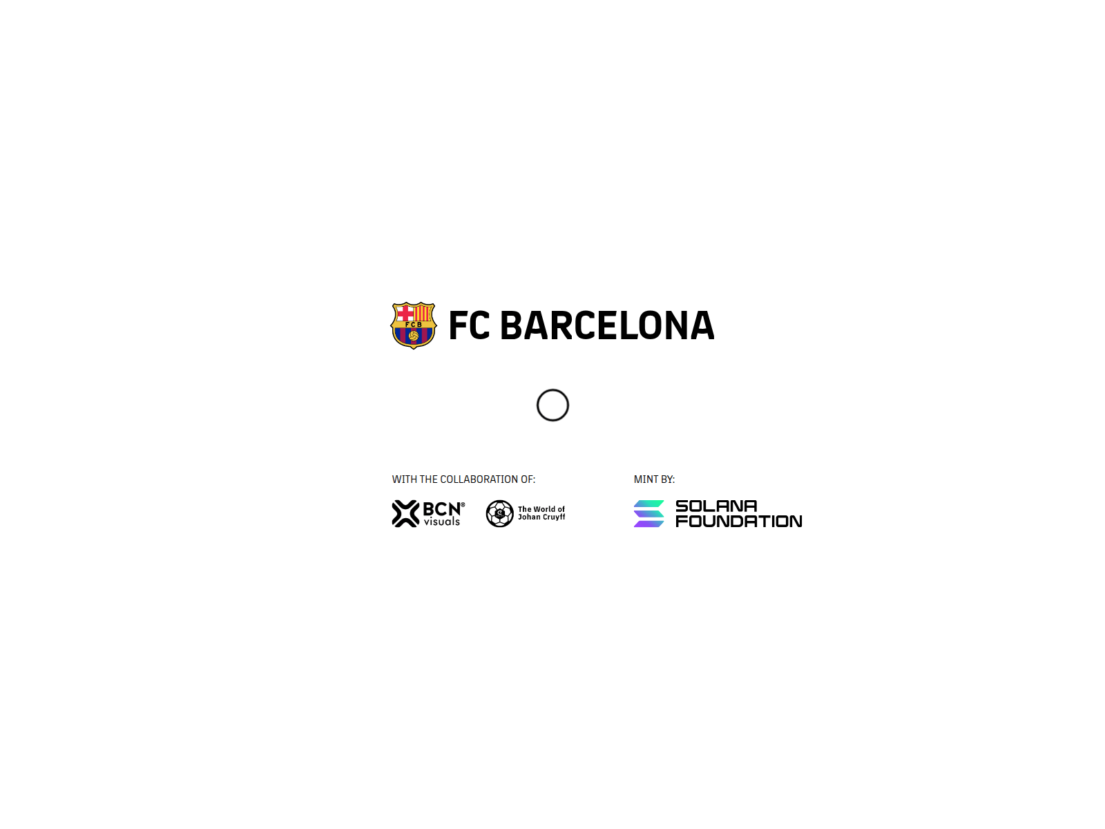 Screenshot of nft.fc-barcelona.media