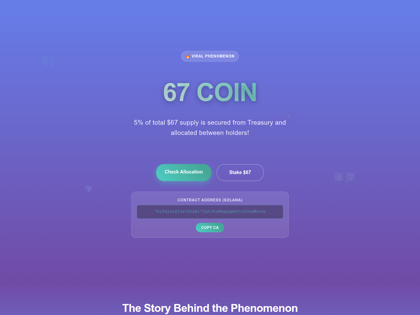 Screenshot of allocation-67coin.com