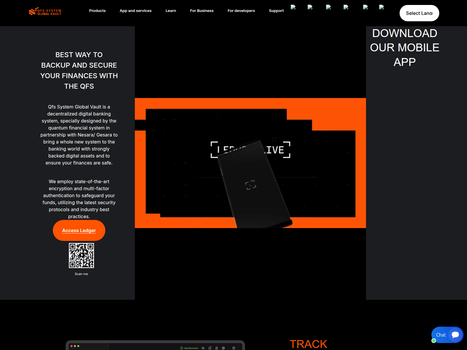 Screenshot of qfssystemglobalvault.com