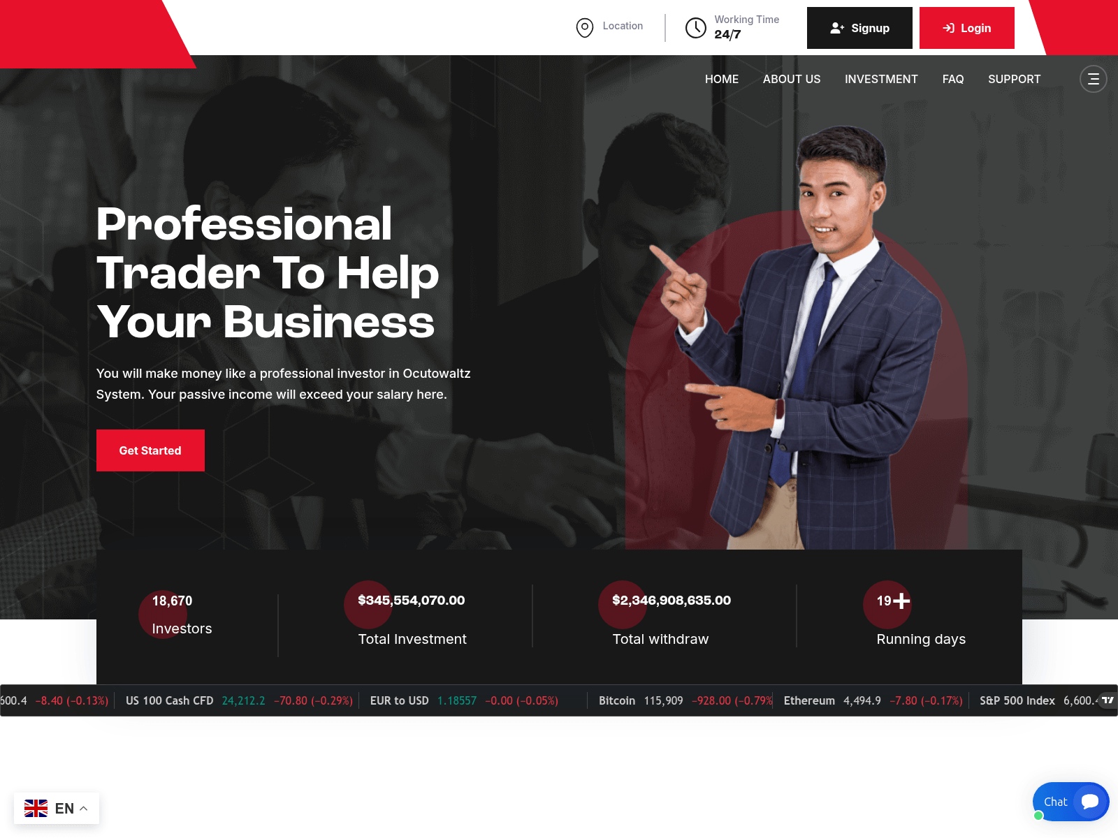 Screenshot of ocutowaltz.com