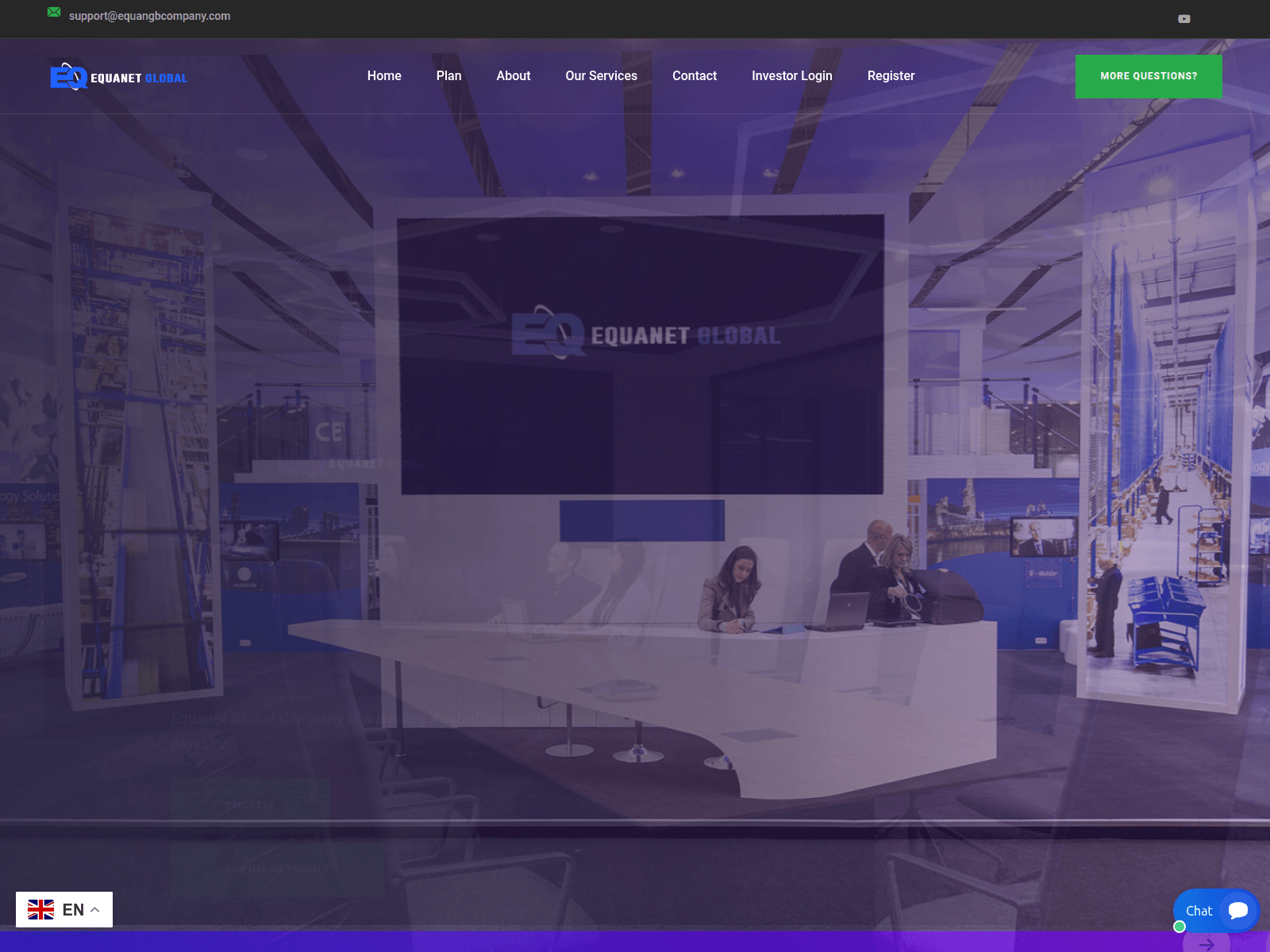Screenshot of equangbcompany.pro