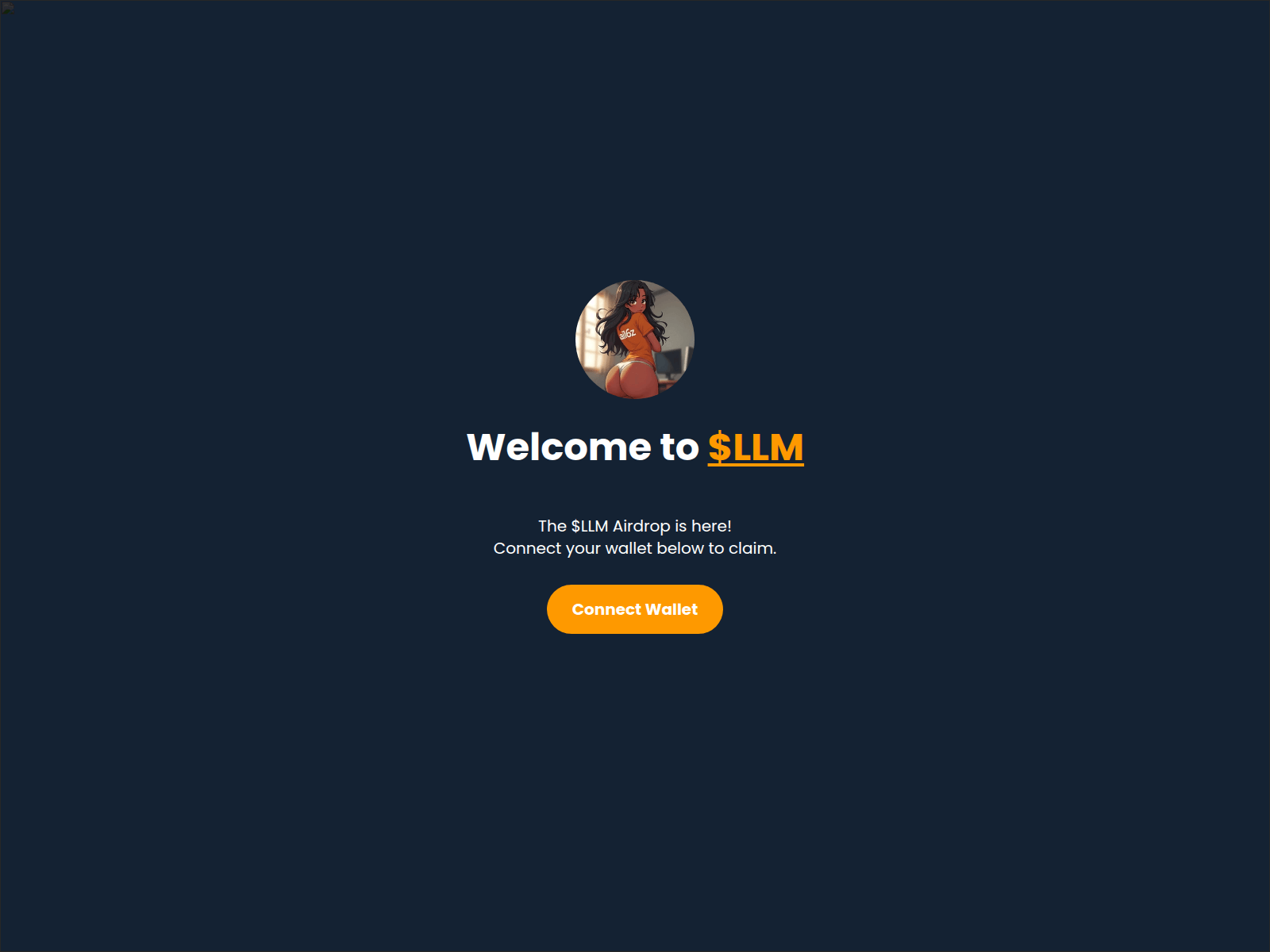 Screenshot of llm-coin.com
