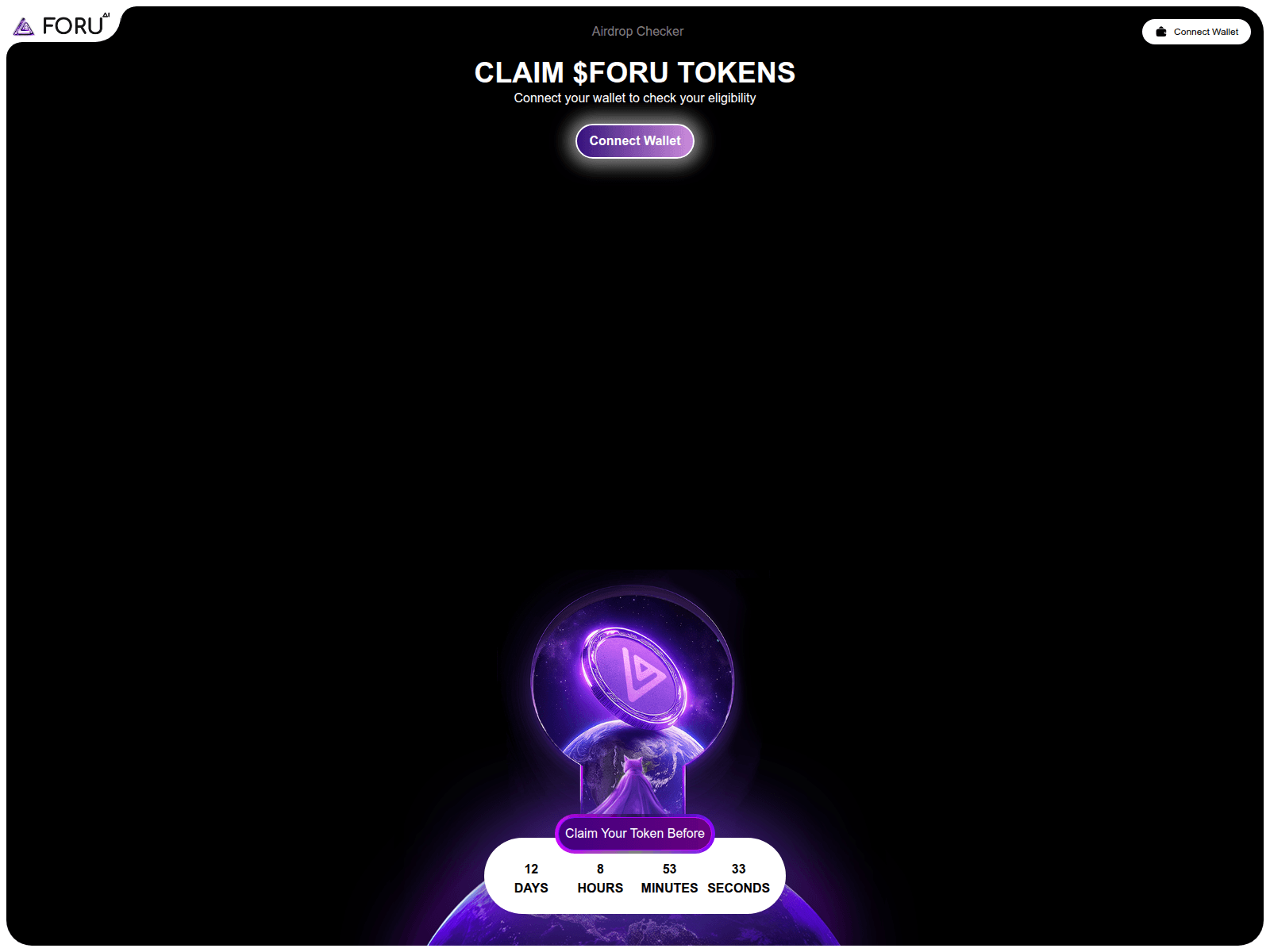 Screenshot of airdrop-demo.foruai.io
