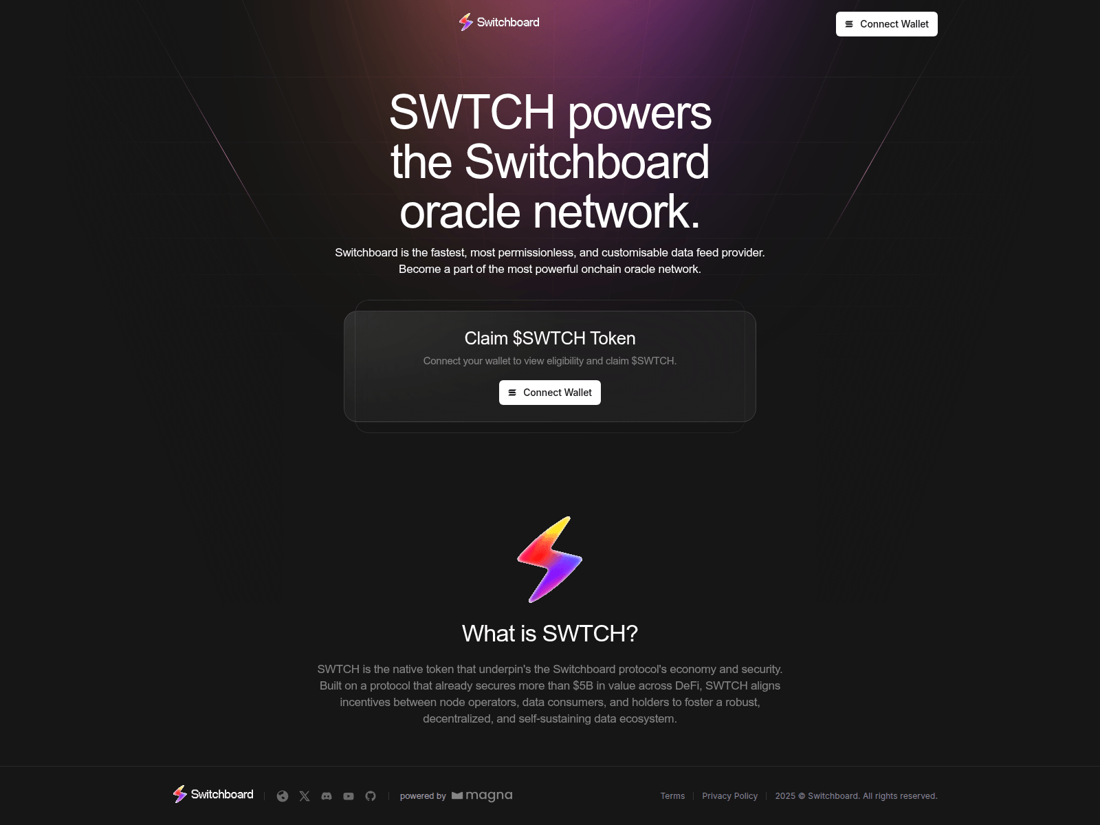 Screenshot of switchboard.top