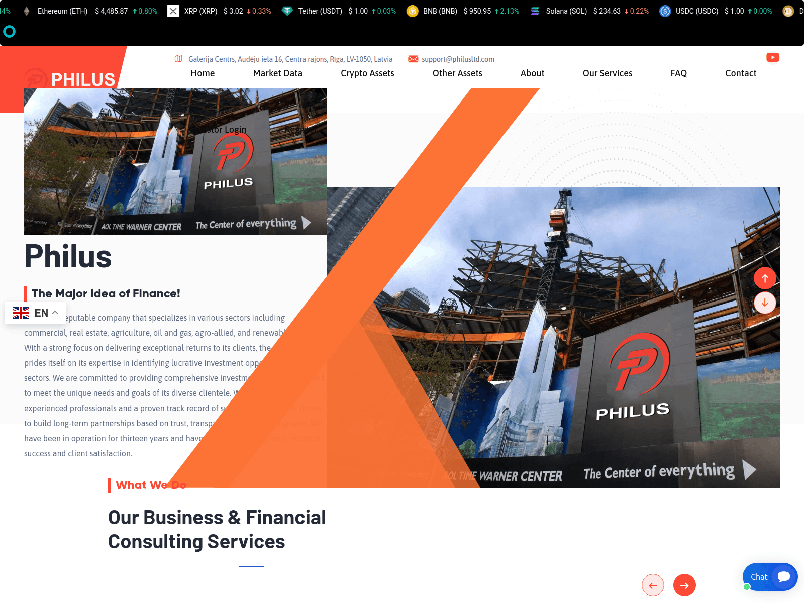 Screenshot of philusltd.com