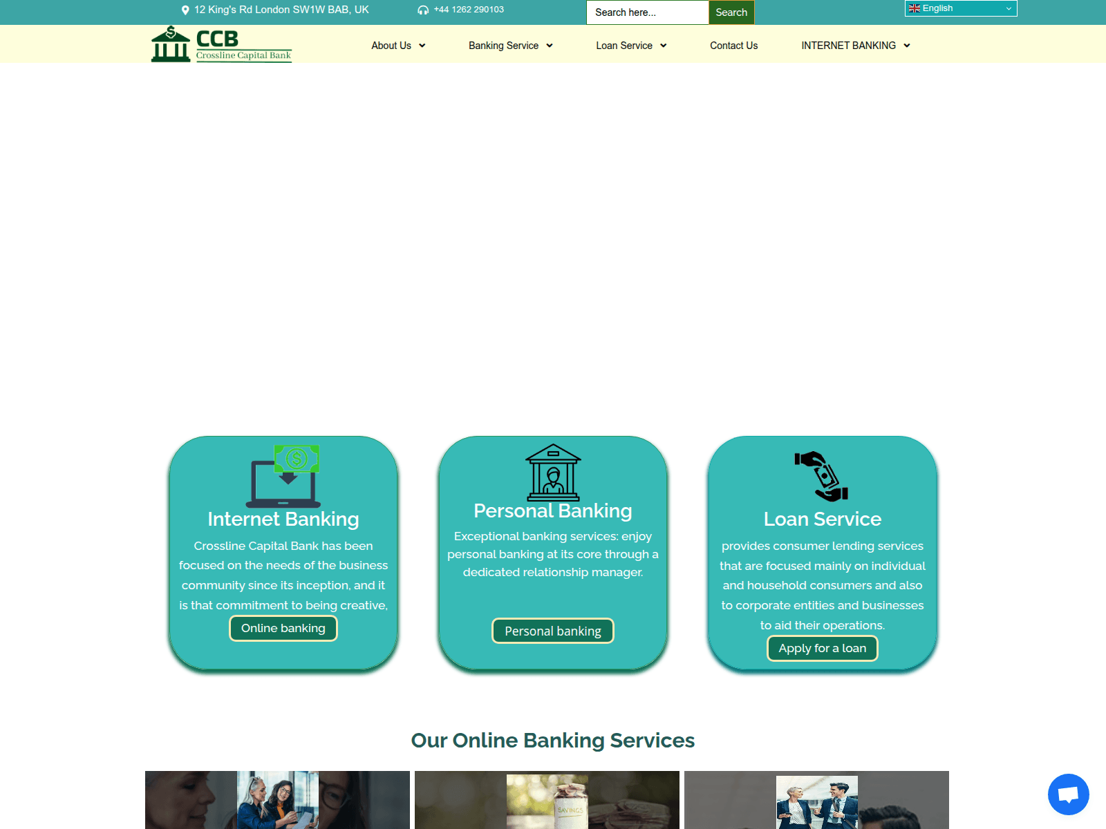 Screenshot of crosslinecb.com