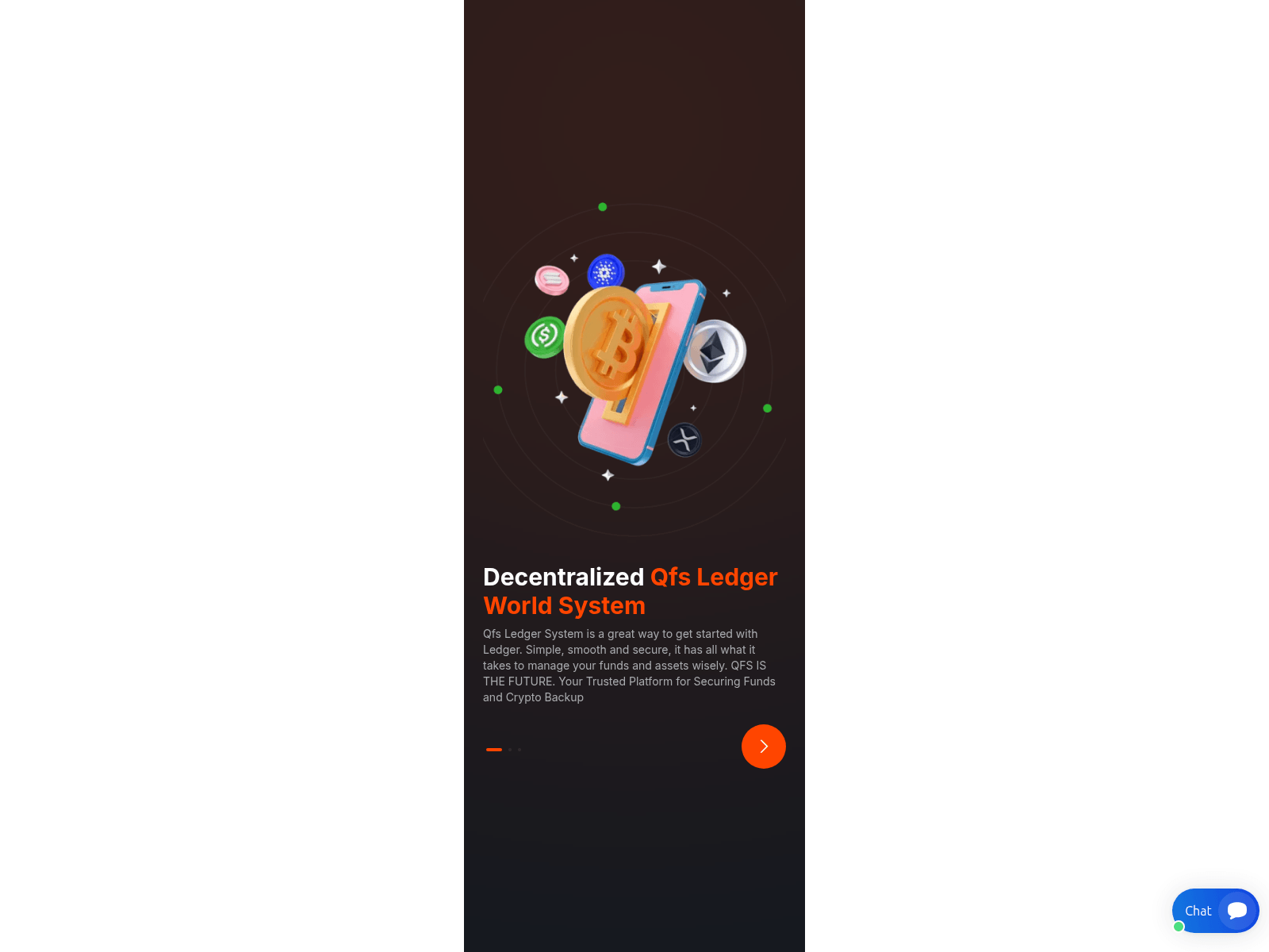 Screenshot of qfsledgerworldsystem.com