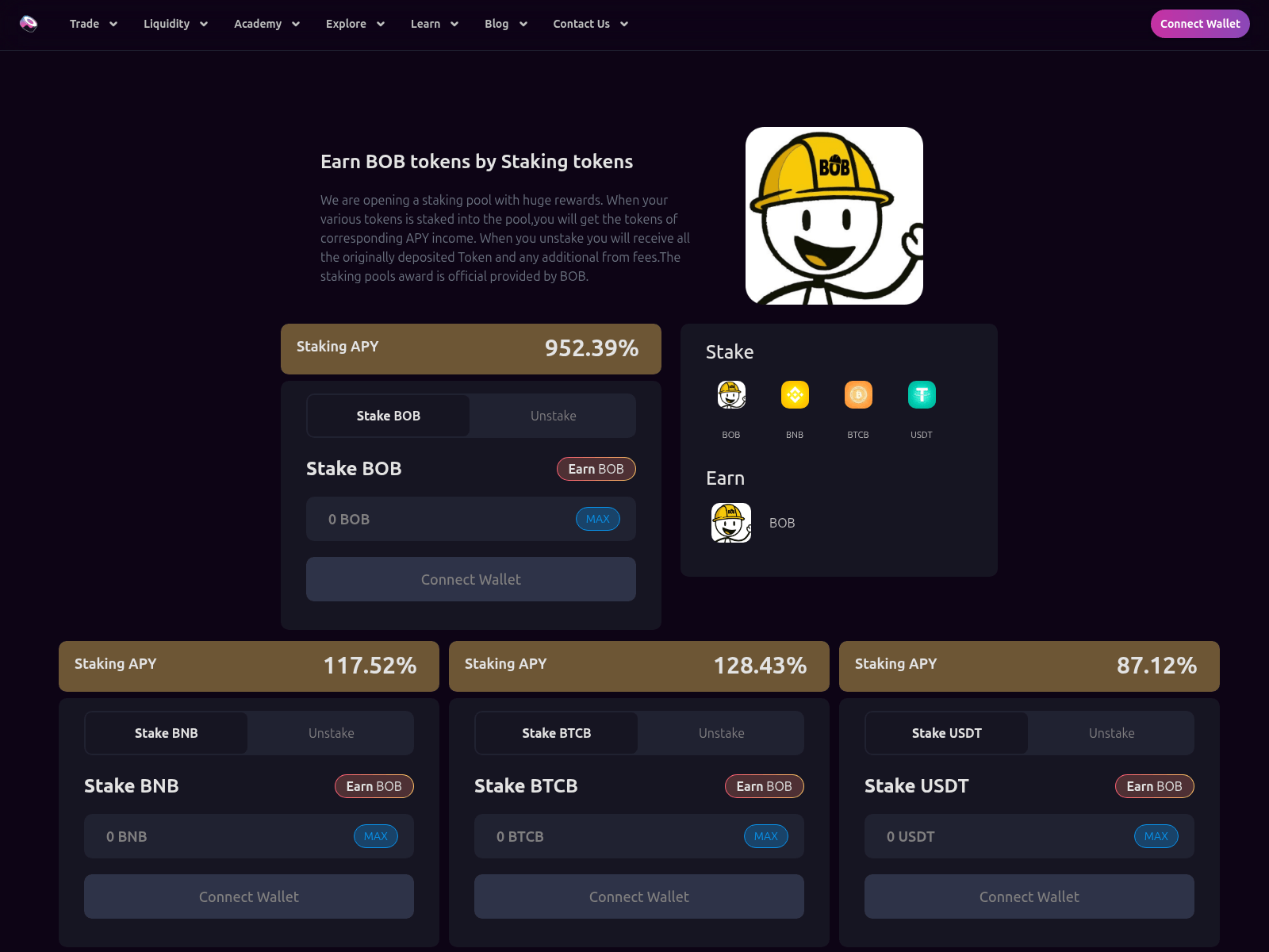 Screenshot of bob-sushi.xyz